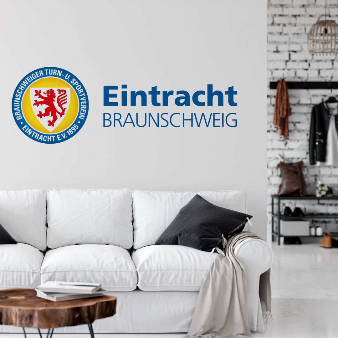 Wandtattoo Braunschweig Schriftzug«, BAUR kaufen Wall-Art »Eintracht St.) (1 |