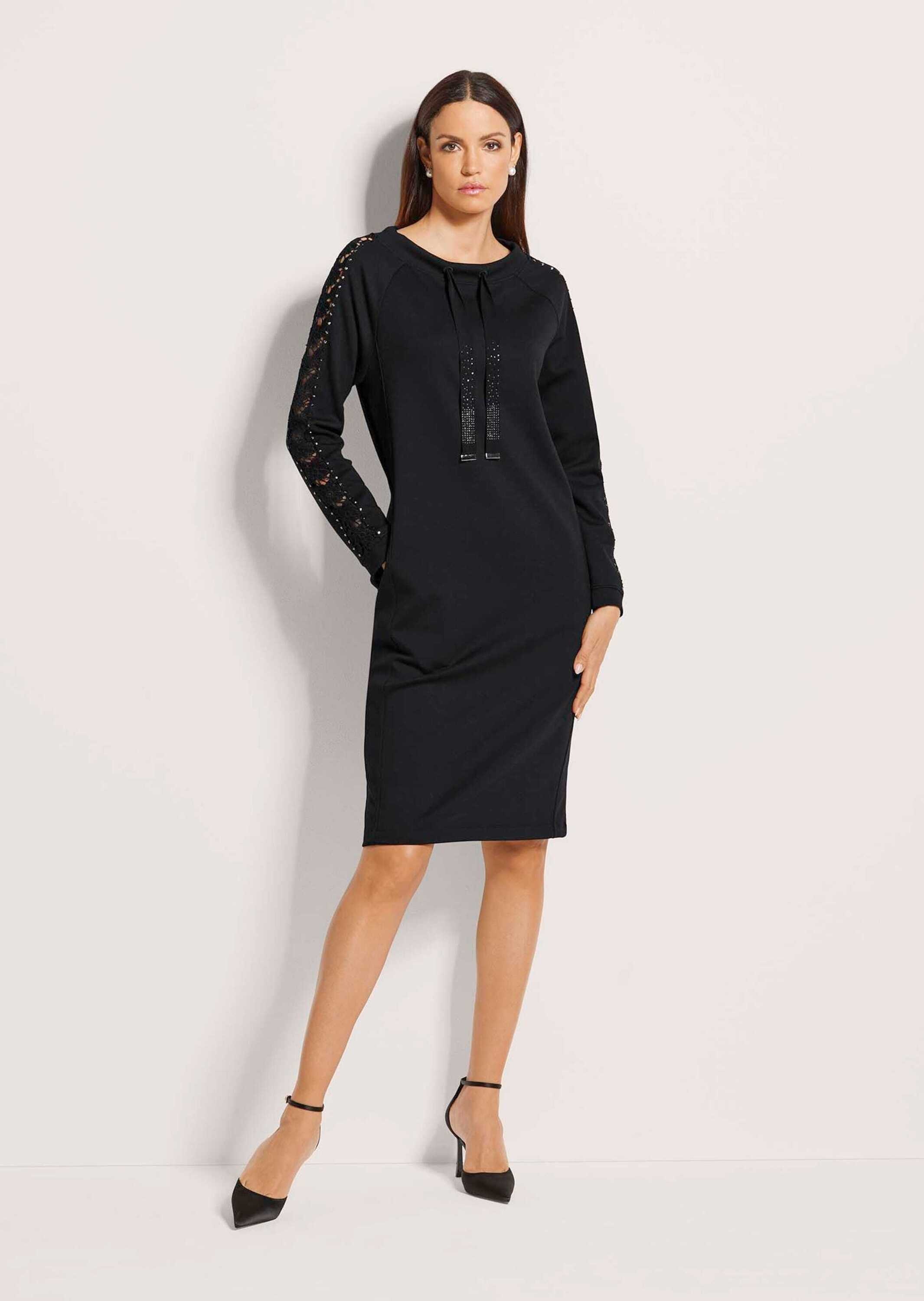 MADELEINE Sommerkleid "Jerseykleid Stretch-Kleid mit Spitze und Strass" günstig online kaufen