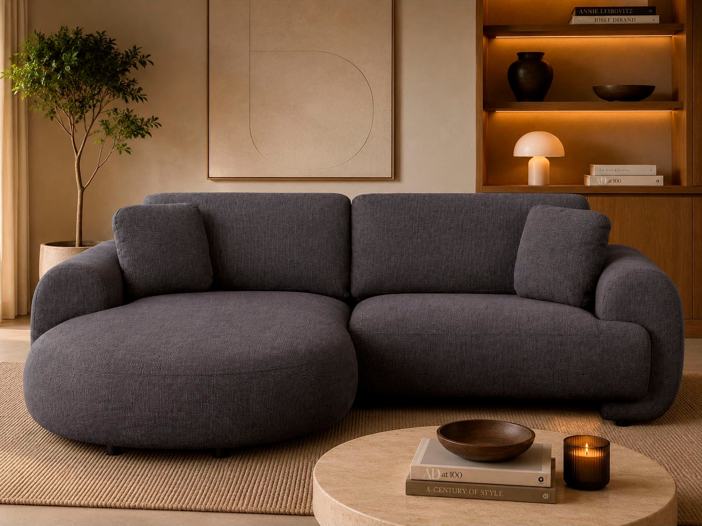 OTTO home Ecksofa "YllSY L-Form, 231cm - OTTO. Verlässliche Qualität." Struktur-Bezug, Tonnentaschen-Federkern