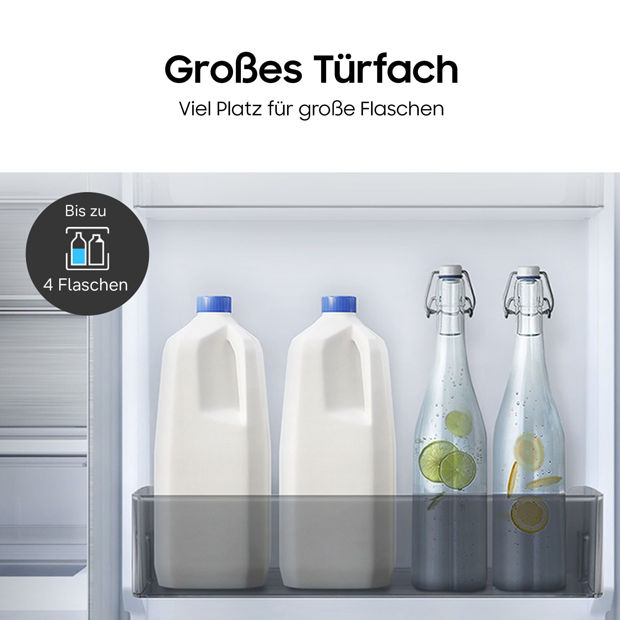Samsung Kühl-/Gefrierkombination 7300A Serie »RB38C607AB1« 203 cm hoch 59,5 cm breit No Frost+, SpaceMax, Wifi & AI Energy Mode