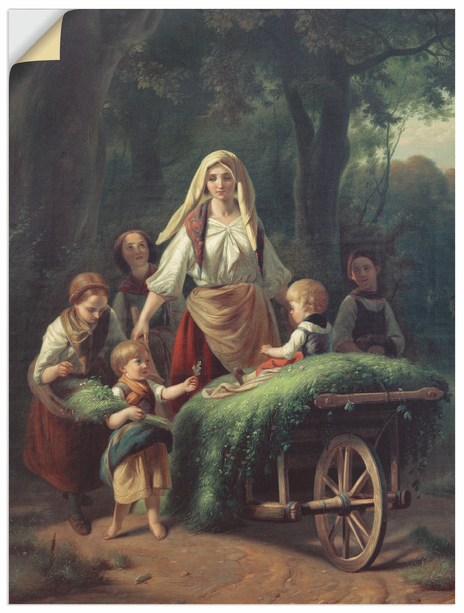 Artland Kunstdruck »Die Heimkehr aus dem Walde«, Gruppen & Familien, (1 ...