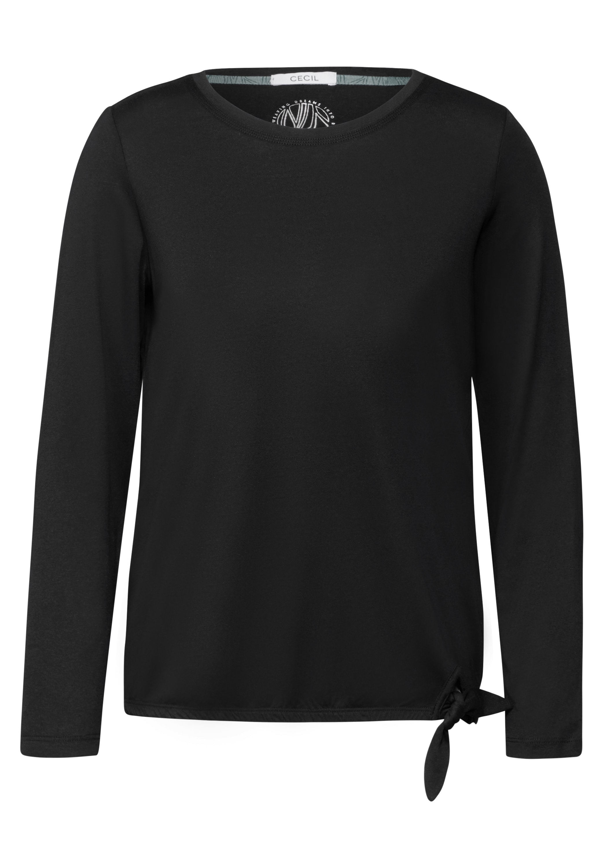 Cecil Langarmshirt, aus softem Materialmix
