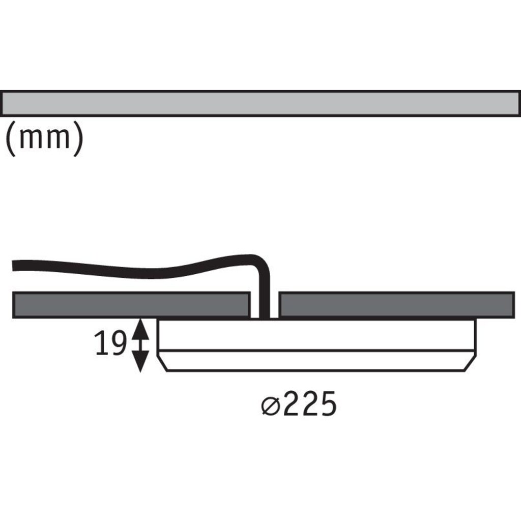 Paulmann LED Einbauleuchte »Cover-it«, 1 flammig-flammig