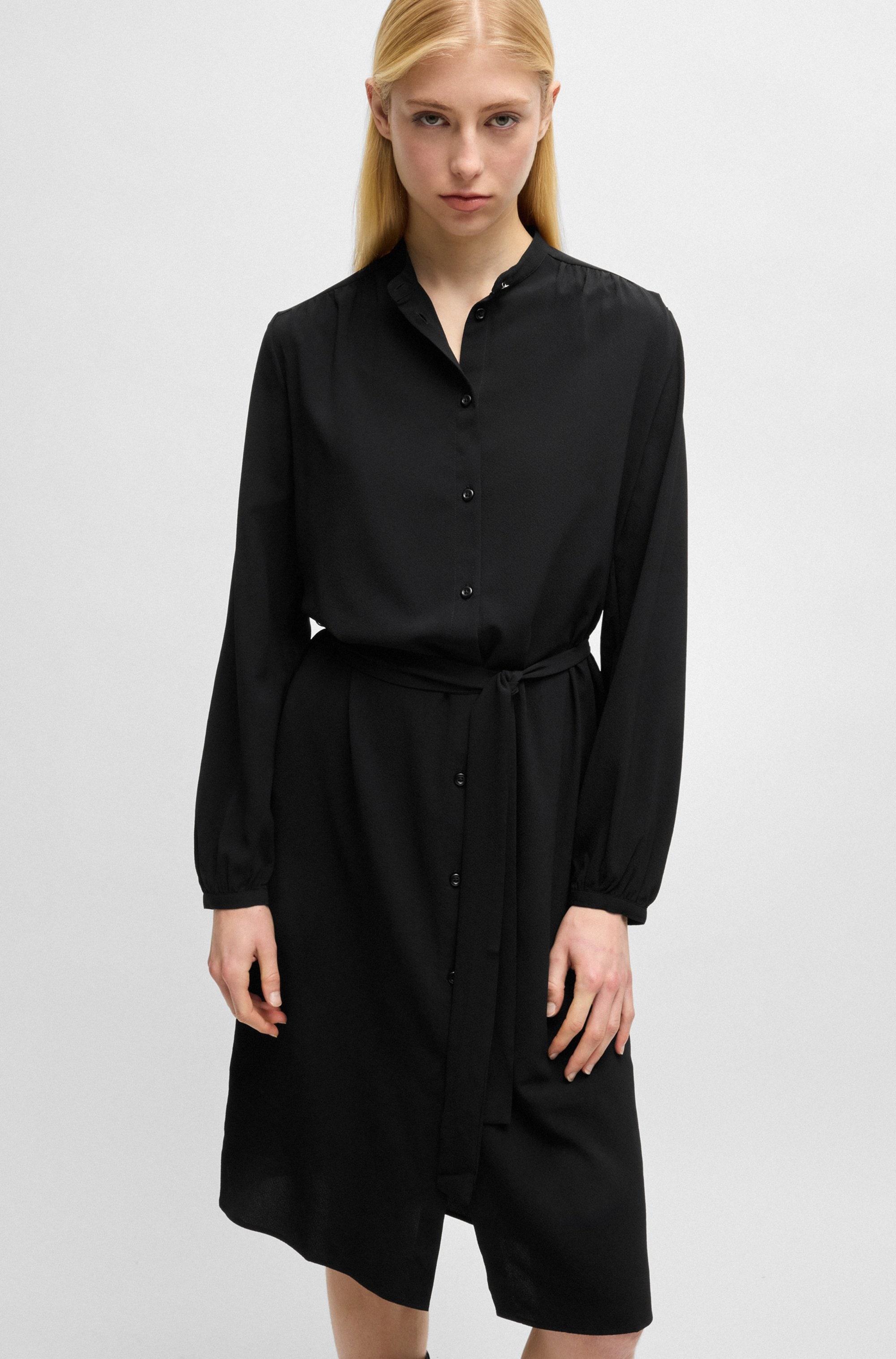 BOSS ORANGE Blusenkleid "Deborah Premium Damenmode", mit Bindeband günstig online kaufen