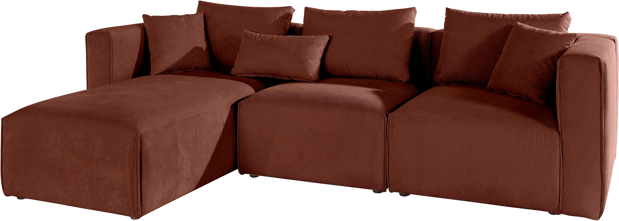 Guido Maria Kretschmer Home&Living Ecksofa »Comfine L-Form«, zusammengesetzt aus Modulen, 3 Bezugsqualitäten und viele Farben
