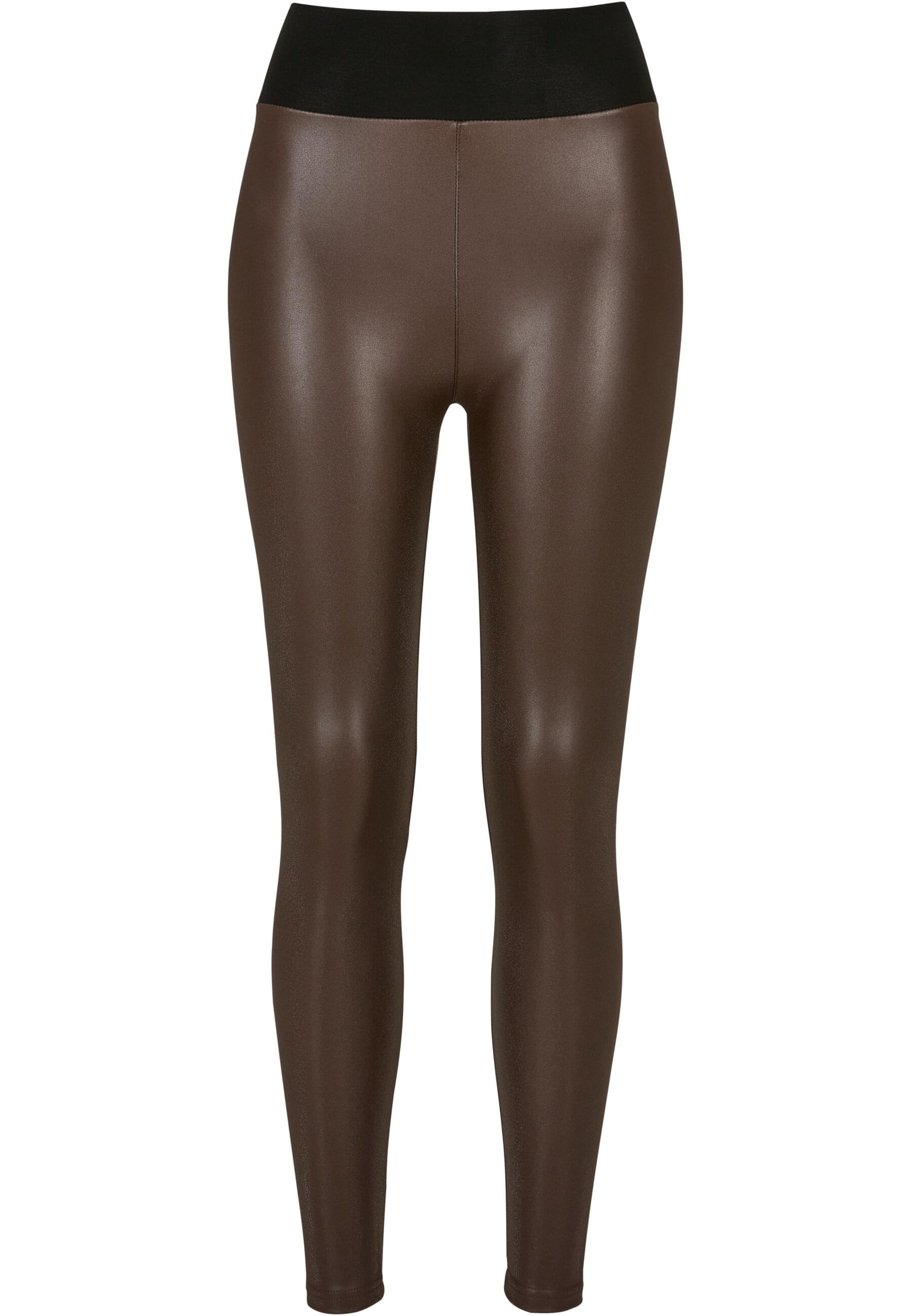 URBAN CLASSICS Leggings »Urban Classics Damen Ladies Faux Leather High Waist Leggings«, (1 tlg.)