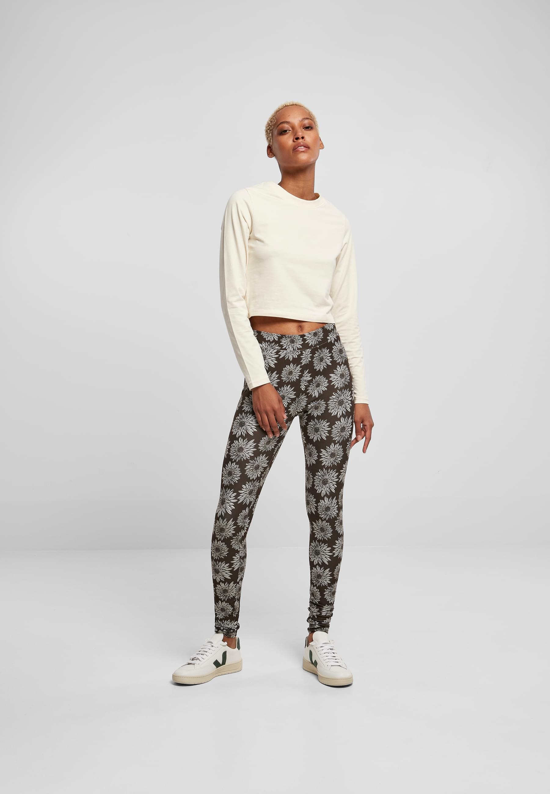 URBAN CLASSICS Leggings »Urban Classics Damen Ladies Soft AOP Leggings«, (1 tlg.)