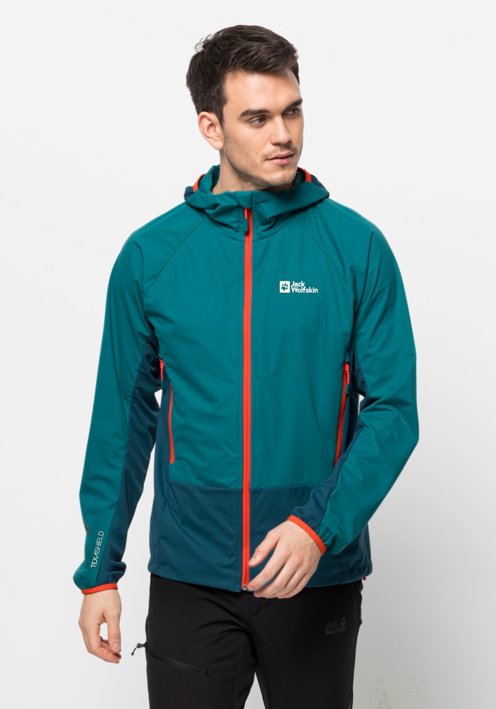 Jack Wolfskin Softshelljacke »EAGLE PEAK II HOODY M«, mit Kapuze