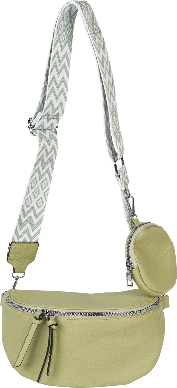 styleBREAKER Umhängetasche "2-Teiliges Set Halbmond Crossbody Bag"