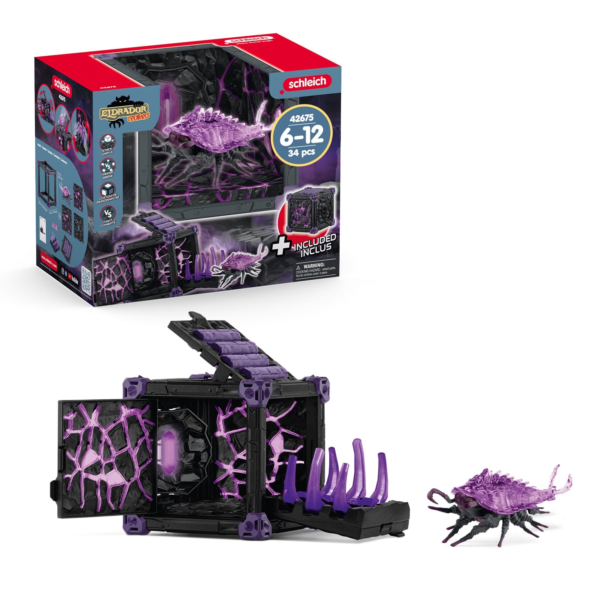 Schleich® Spielfigur »ELDRADOR® CREATURES, BattleCave Schattenassel (42675)«