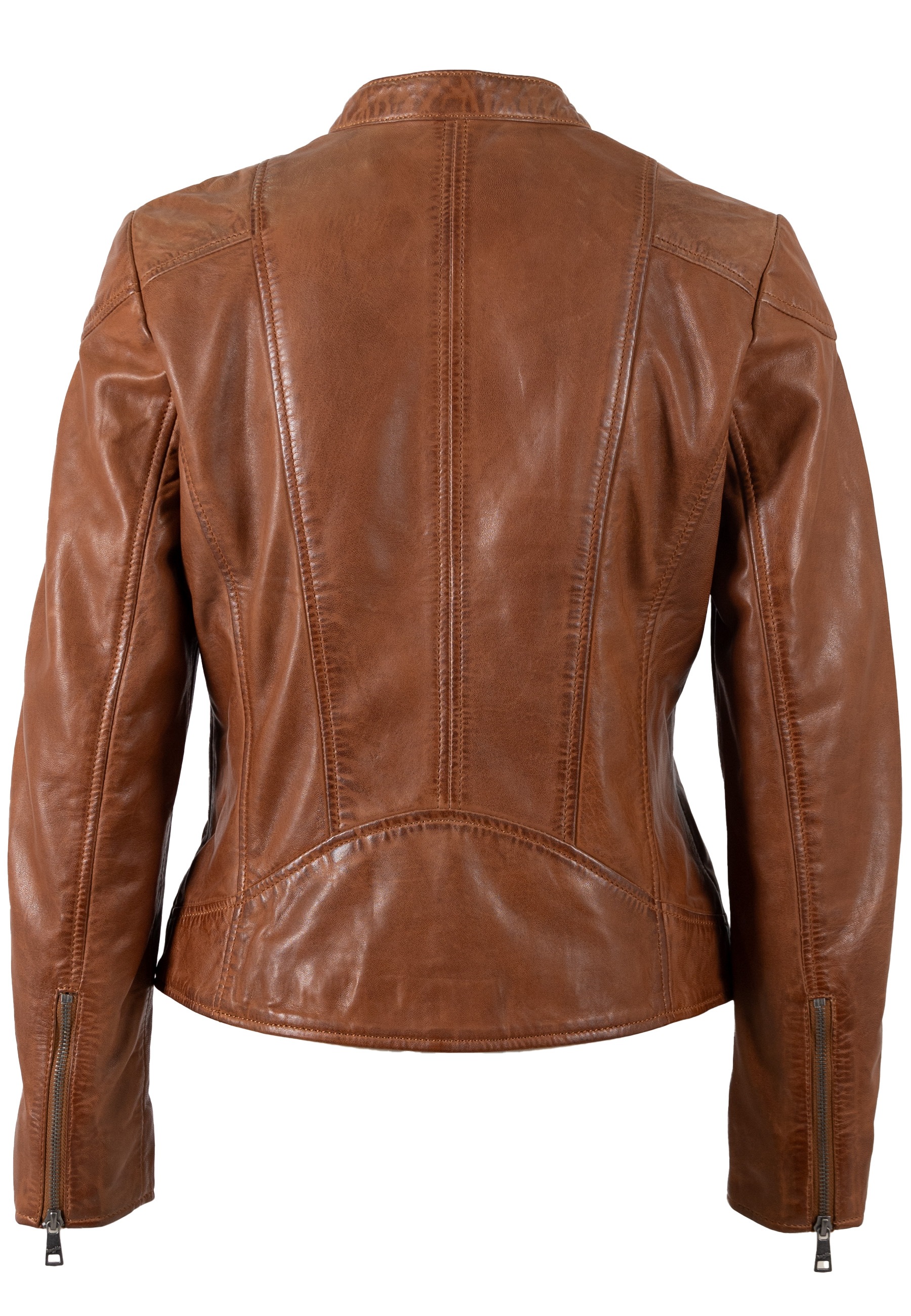 Mauritius Lederjacke »MWKeili«, mit Stehkragen & Drucker