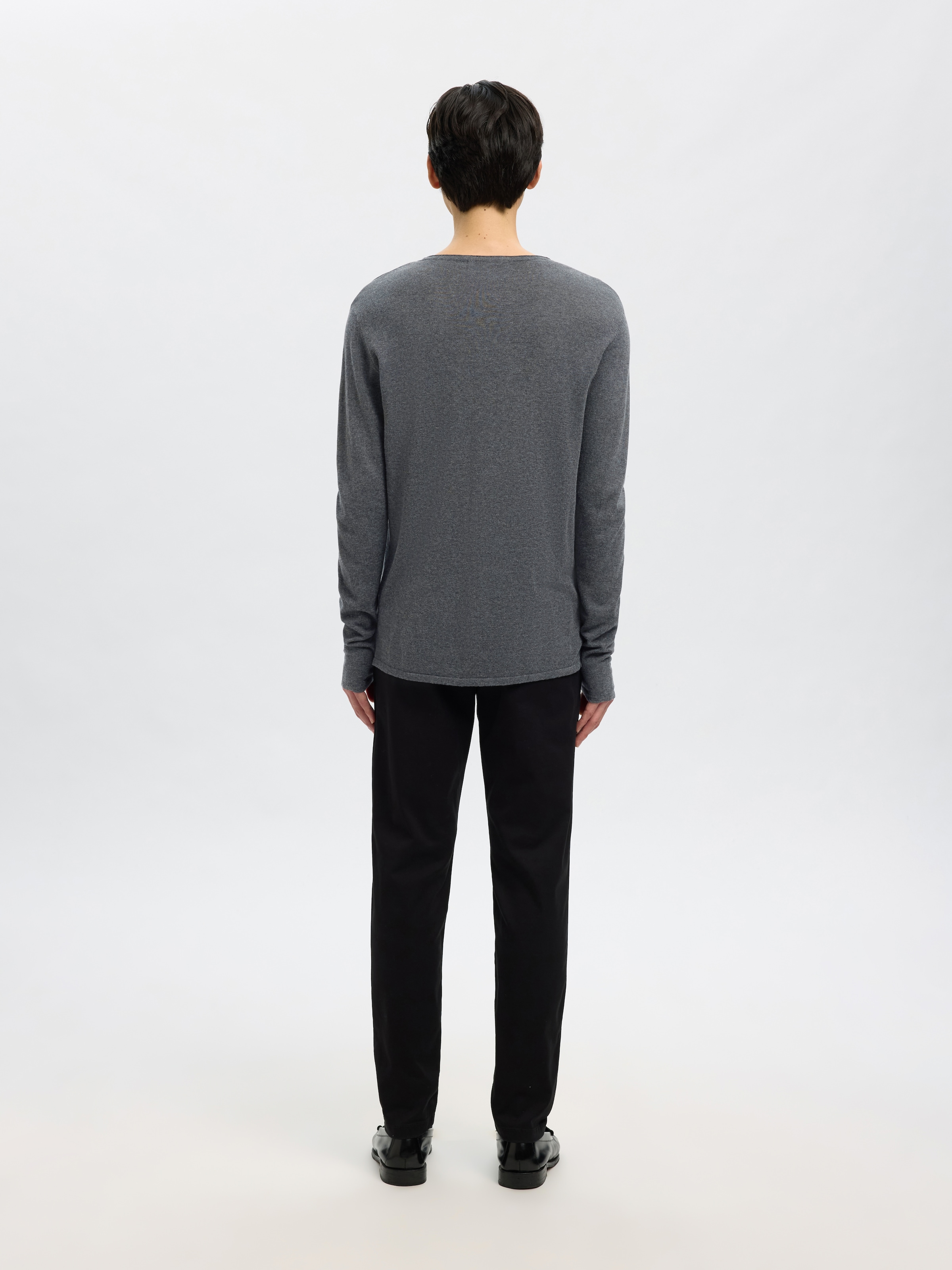 SELECTED Rundhalspullover »SLHROME LS KNIT CREW NECK NOOS«
