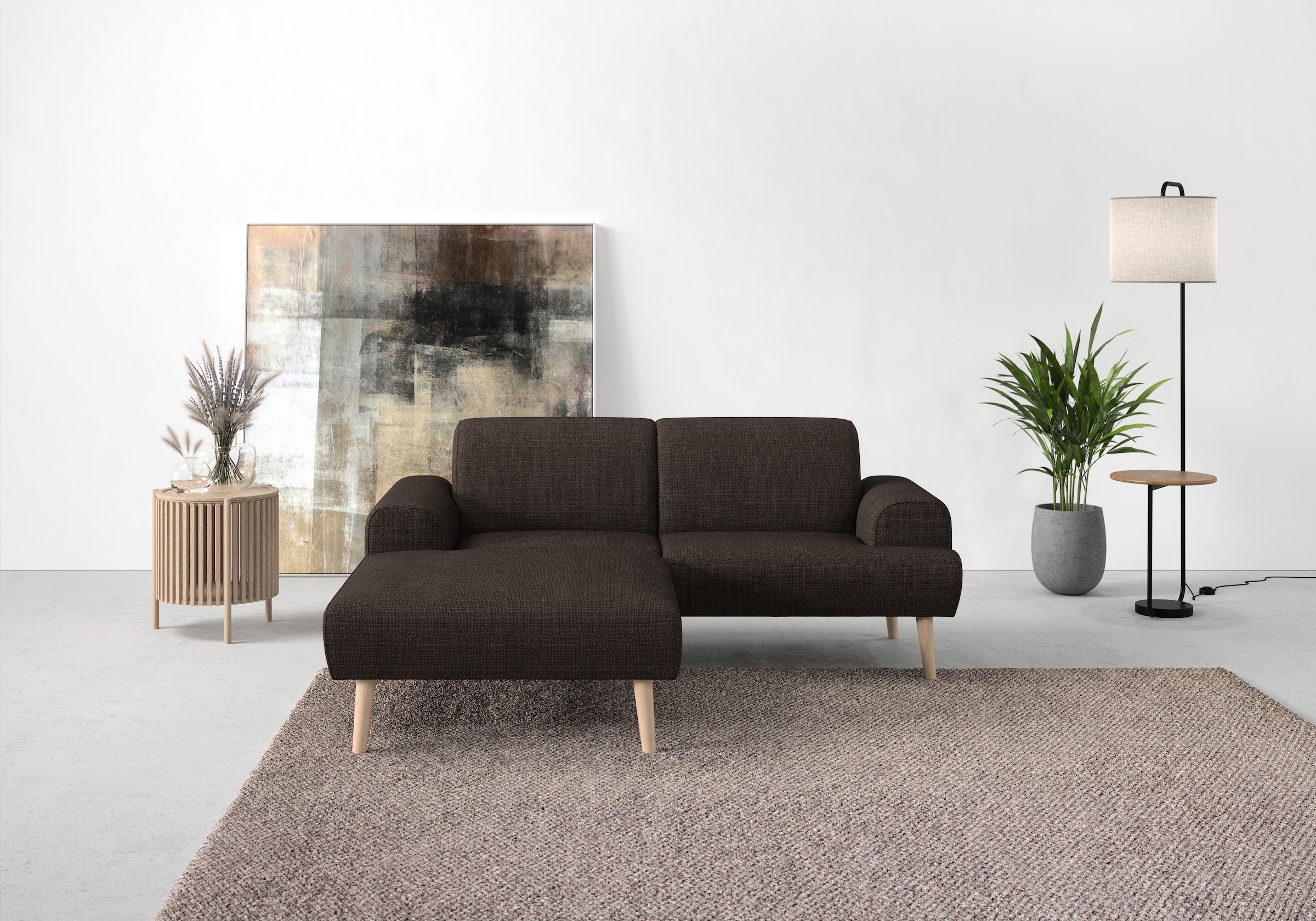 Home affaire Ecksofa "Swift Scandic Design, komfortabler Federkern, Breite günstig online kaufen