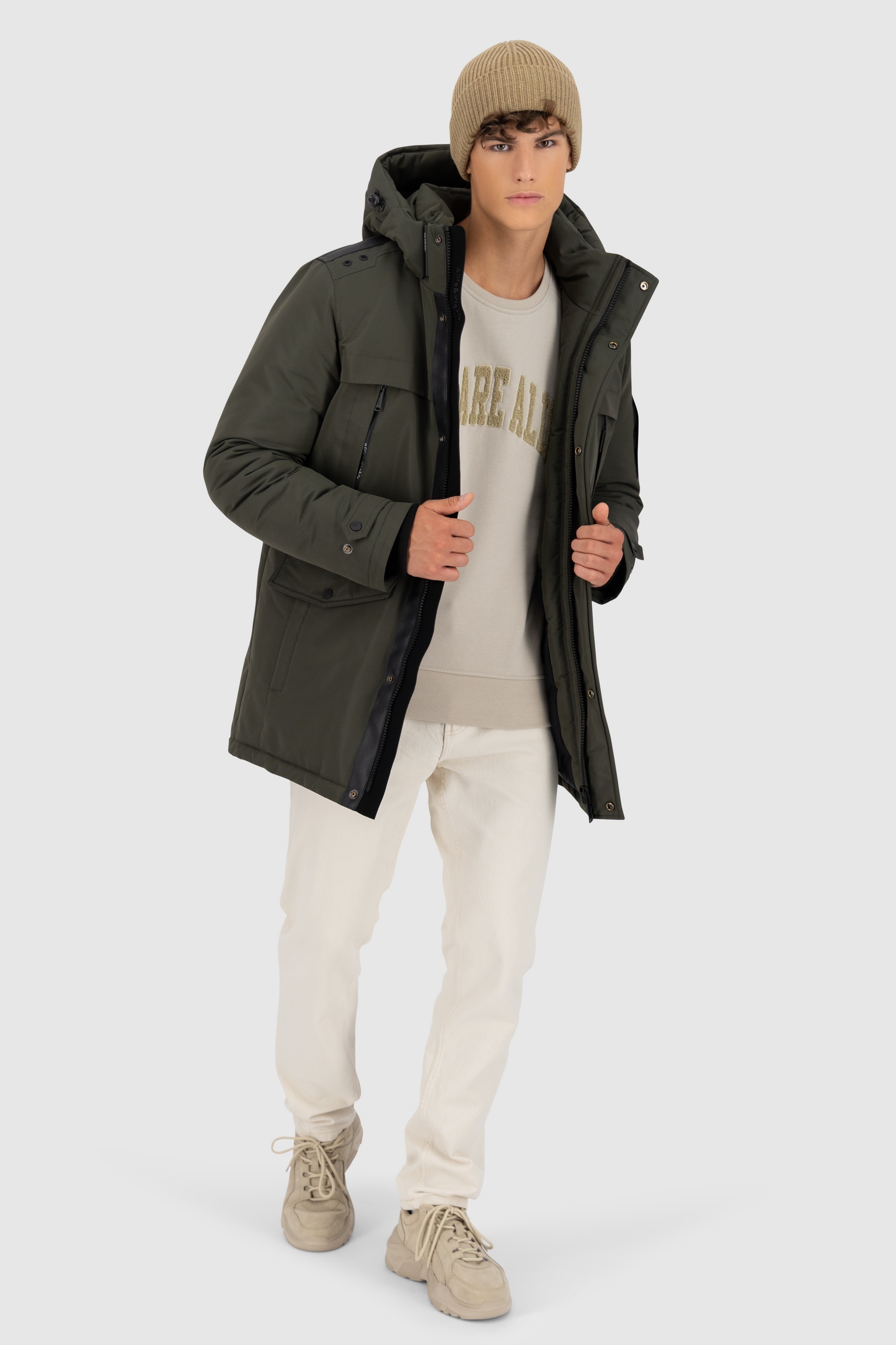 Alife & Kickin Winterjacke »Herren GeoffAK A«, mit Kapuze, Warm gefütterte Jacke mit abnehmbarer Kapuze