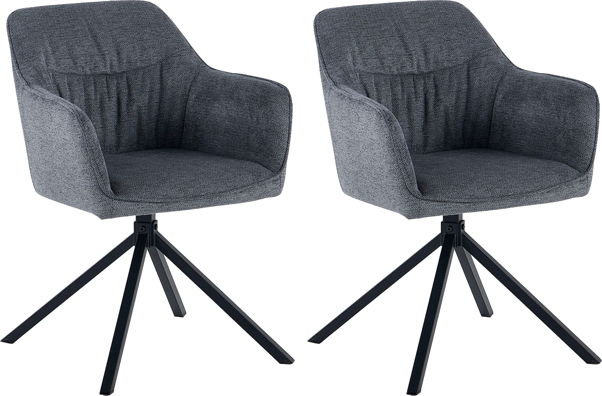 OTTO home Esszimmerstuhl "Turin" (Set) 2 Stk.moderner Stuhl, 360 Grad drehb günstig online kaufen