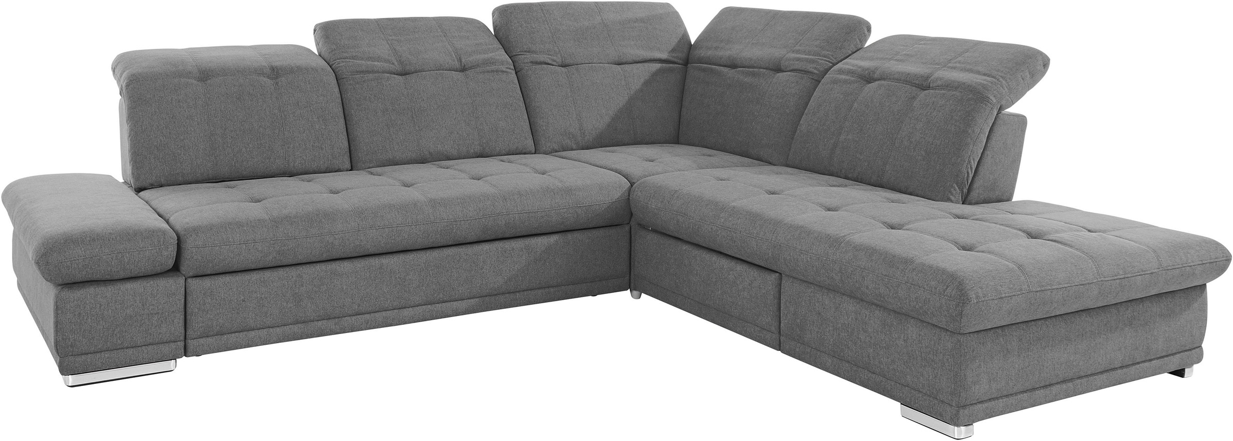 COTTA Ecksofa »Holiday L-Form mit Sitztiefen-, Armteil- und Kopfteilverstellung«, wahlweise mit Bettfunktion & Bettkasten