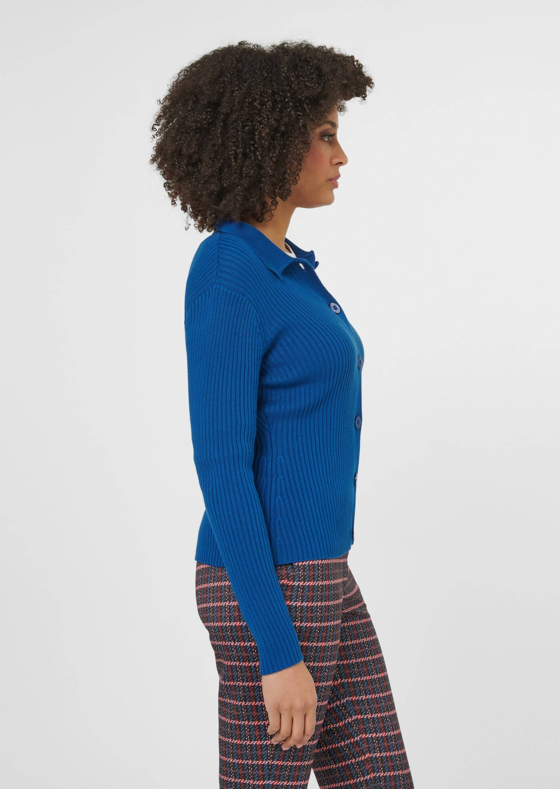 MADELEINE Strickjacke »Strickjacke Rippstrick-Jacke mit langen Ärmeln«