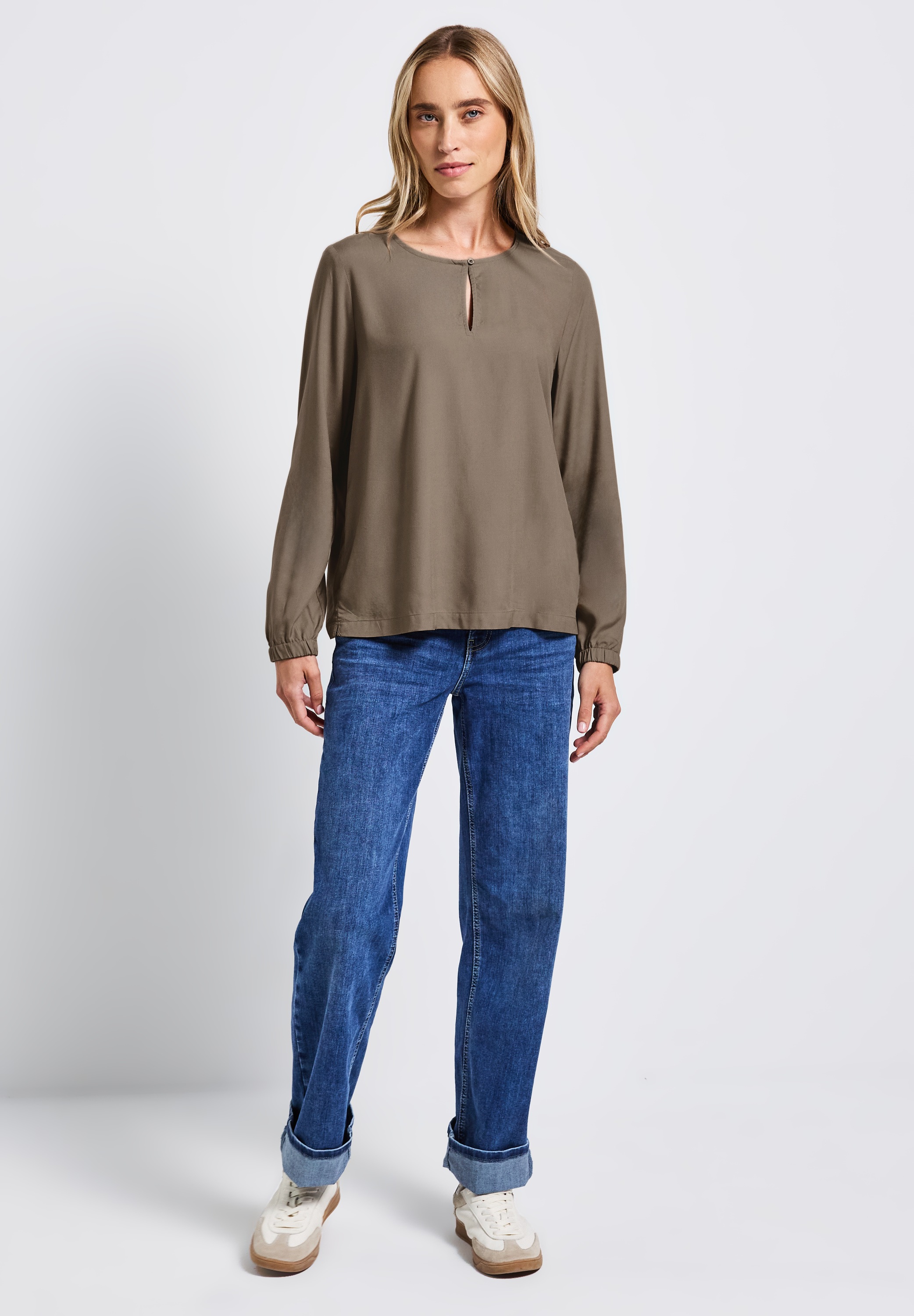 Thumbnail - STREET ONE Langarmbluse, aus softer Viskose