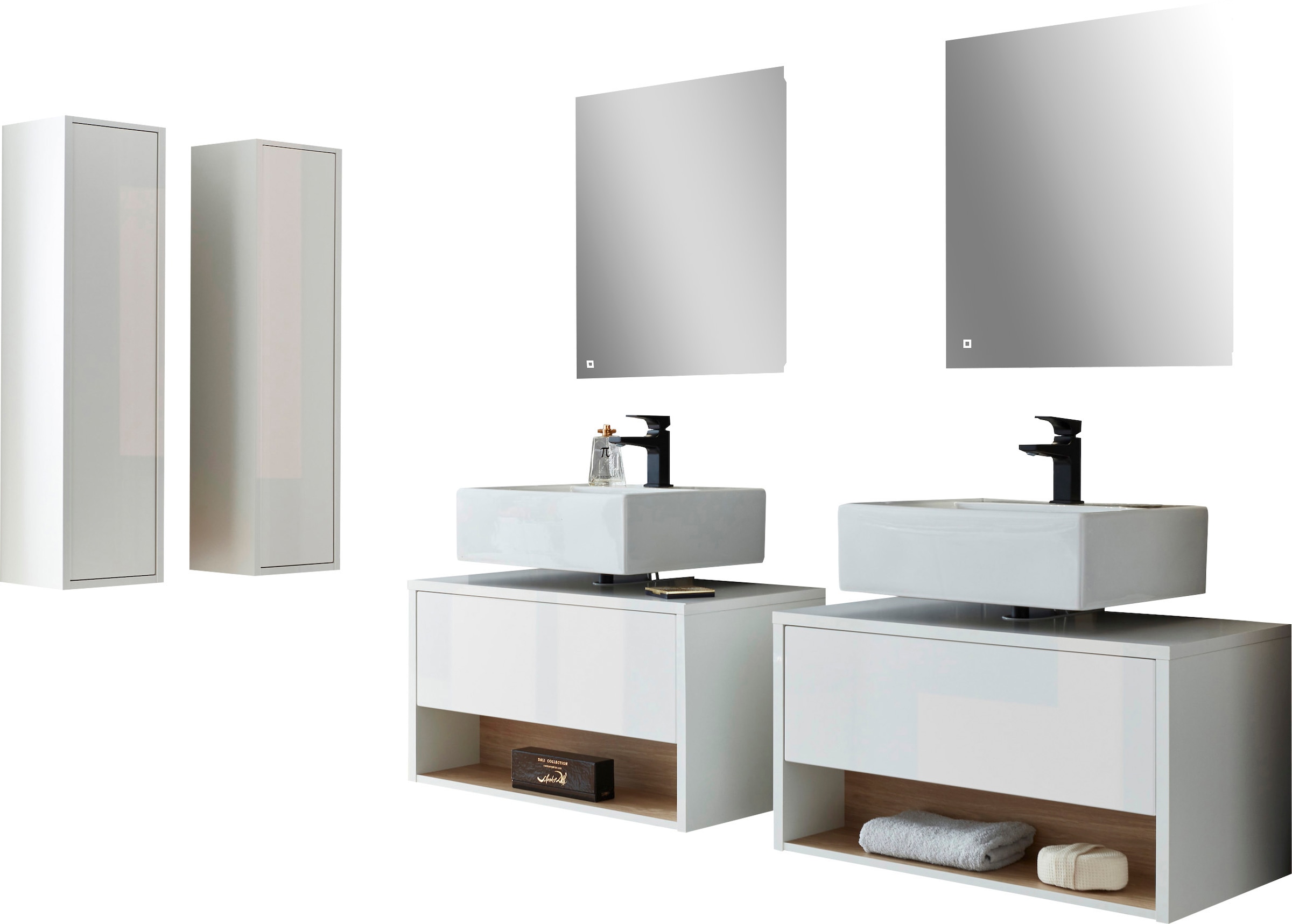 PLACES OF STYLE Badmöbel-Set "Studio Line, Bad im modernen Design, 6-teilig günstig online kaufen