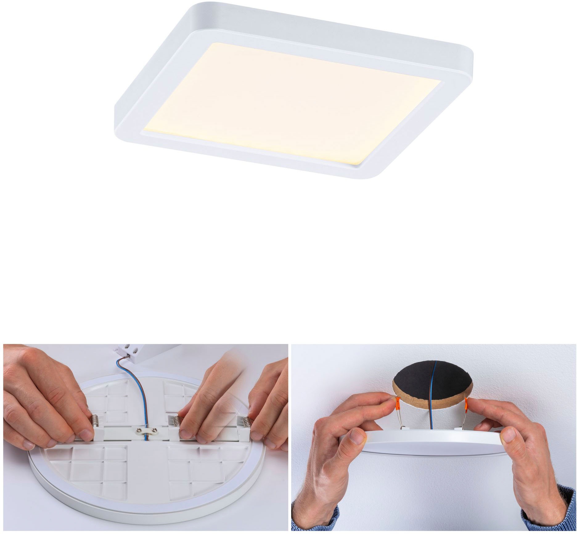 Paulmann LED Bad-Einbauleuchte »Areo«, Schutzart IP44, Gr. 11,8 x 11,8 cm, inkl. LED Leuchtmittel