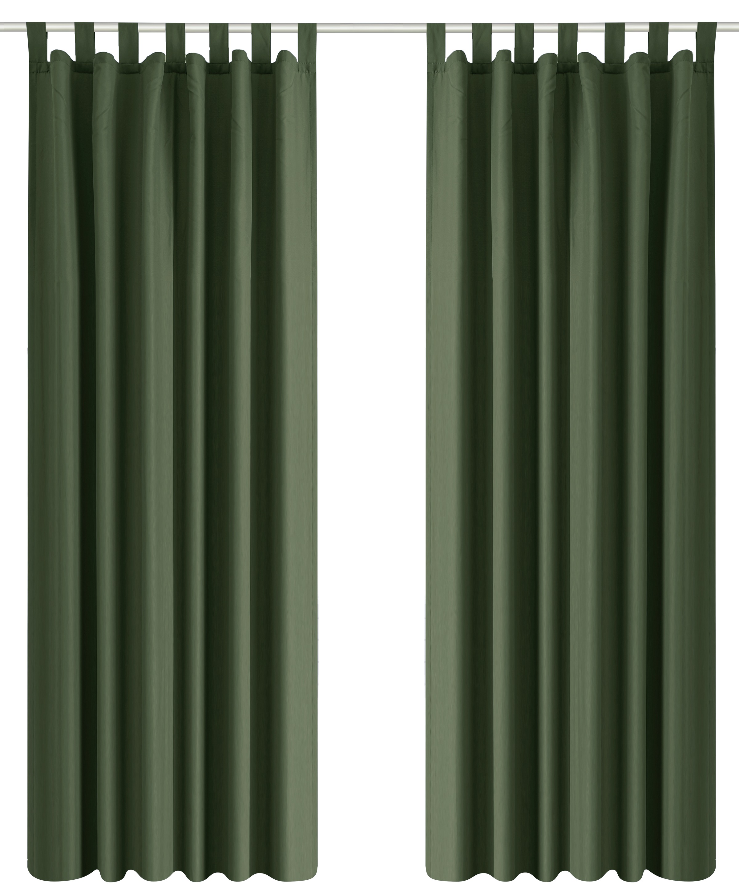 my home Vorhang "Parry" Schlaufen 2 Stk. tlg. 2-er Set, blickdicht, monochr günstig online kaufen