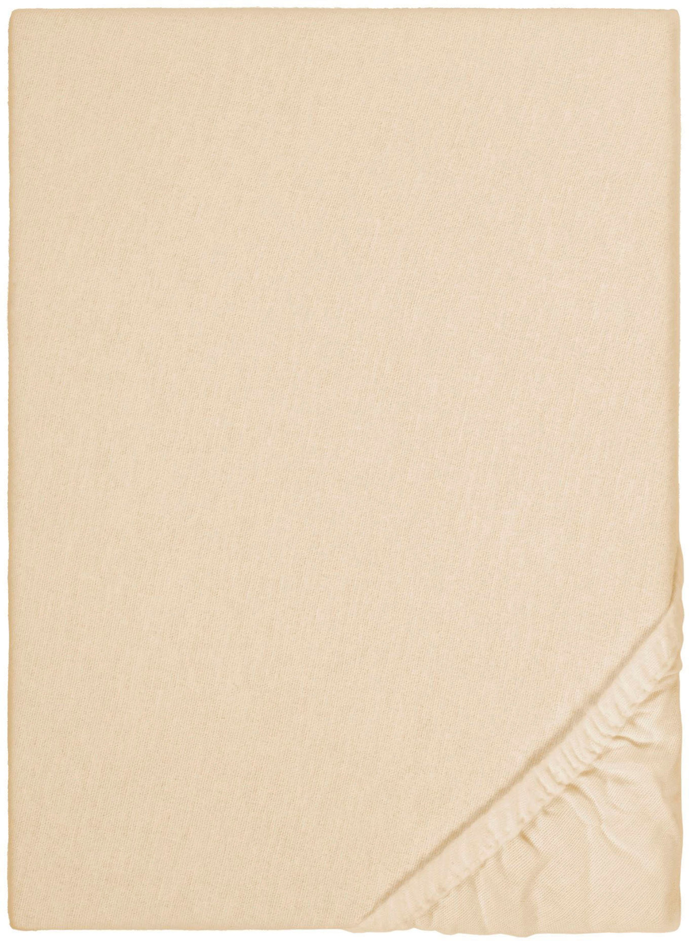 Biberna Spannbettlaken »Biber in Gr. 90x200, 140x200 oder 180x200 cm«, aus Baumwolle, für Matratzen bis 22 cm Höhe, Winter, Bettlaken