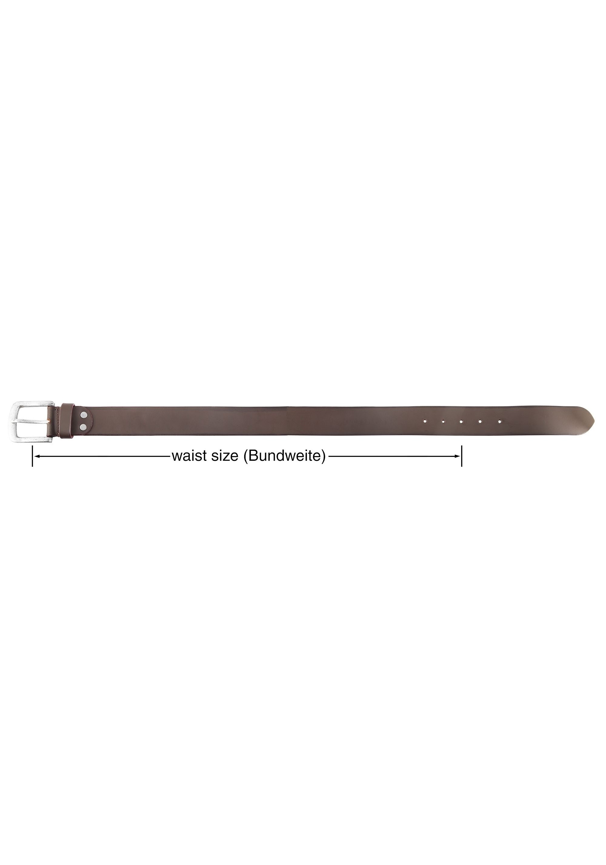 Leonardo Verrelli Ledergürtel »80 cm - 150 cm (Bundweite) in Braun aus 100% Echtleder, kürzbar,«