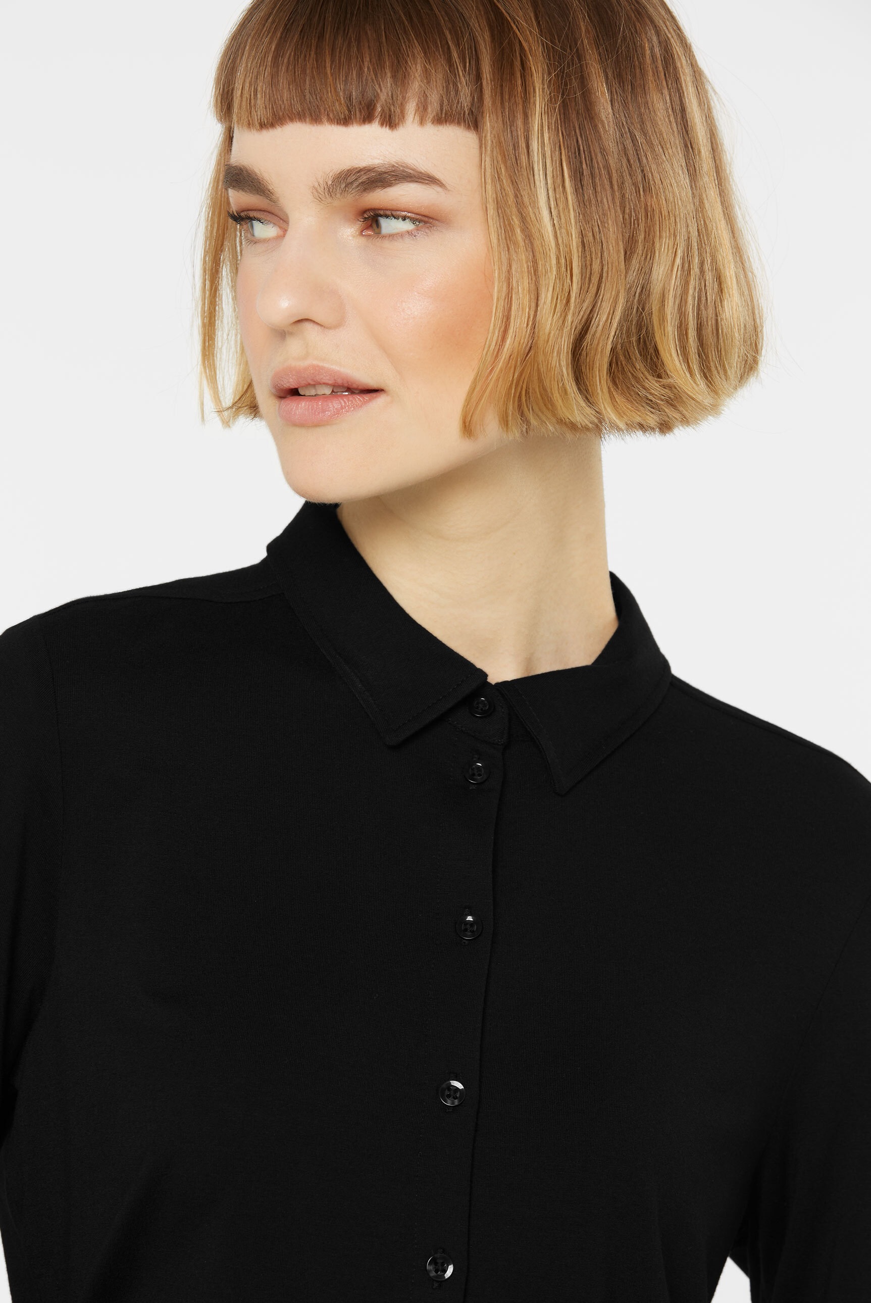 SENSES.THE LABEL Langarmbluse, mit Elasthan-Anteil