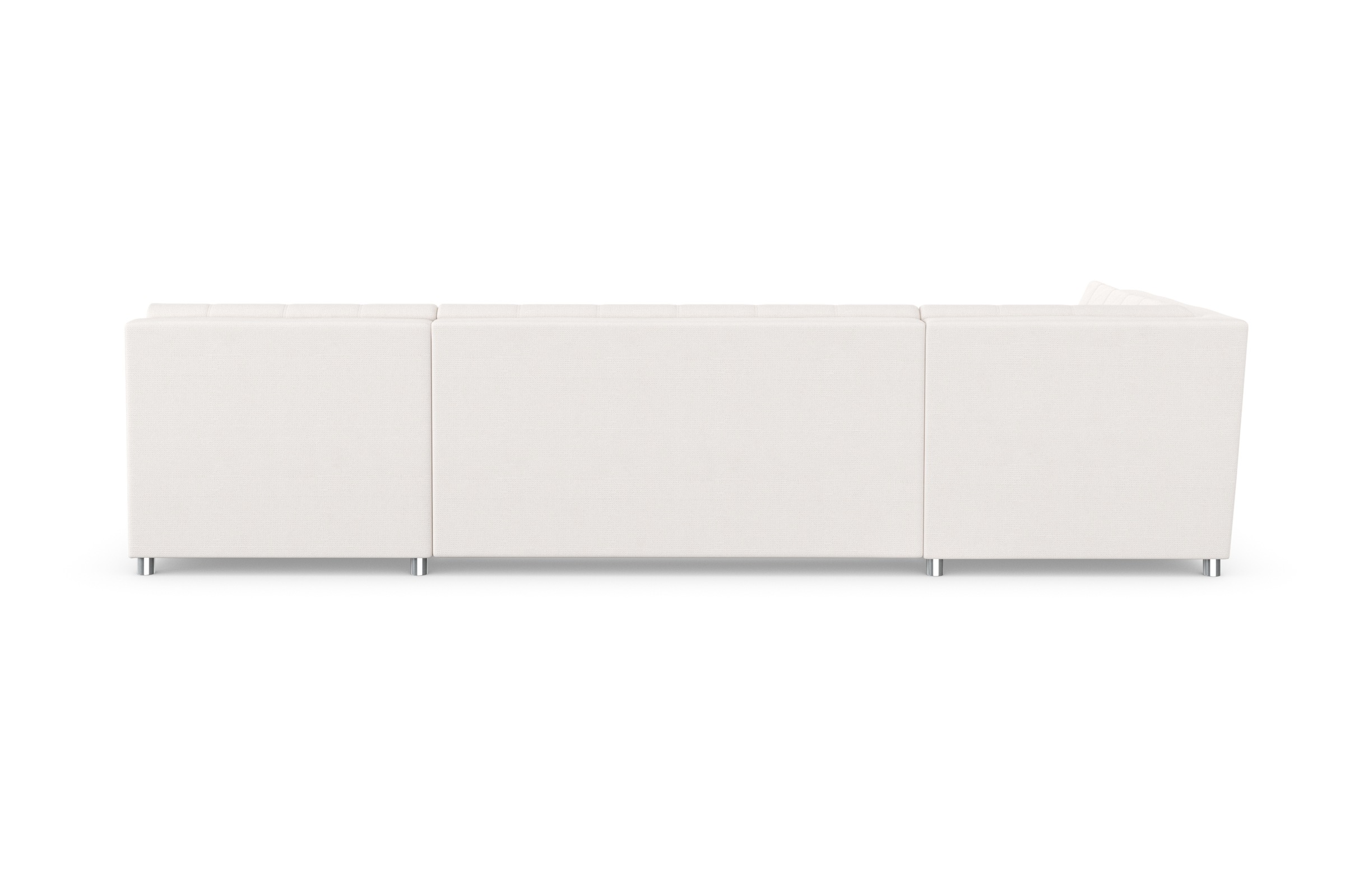 DOMO collection Wohnlandschaft »Treviso incl. Zierkissen, moderne Steppung, XXL: B/T/H: 364/201/83 cm«, wahlweise mit Bettfunktion, in vielen Bezugsarten auch in Cord U-Form