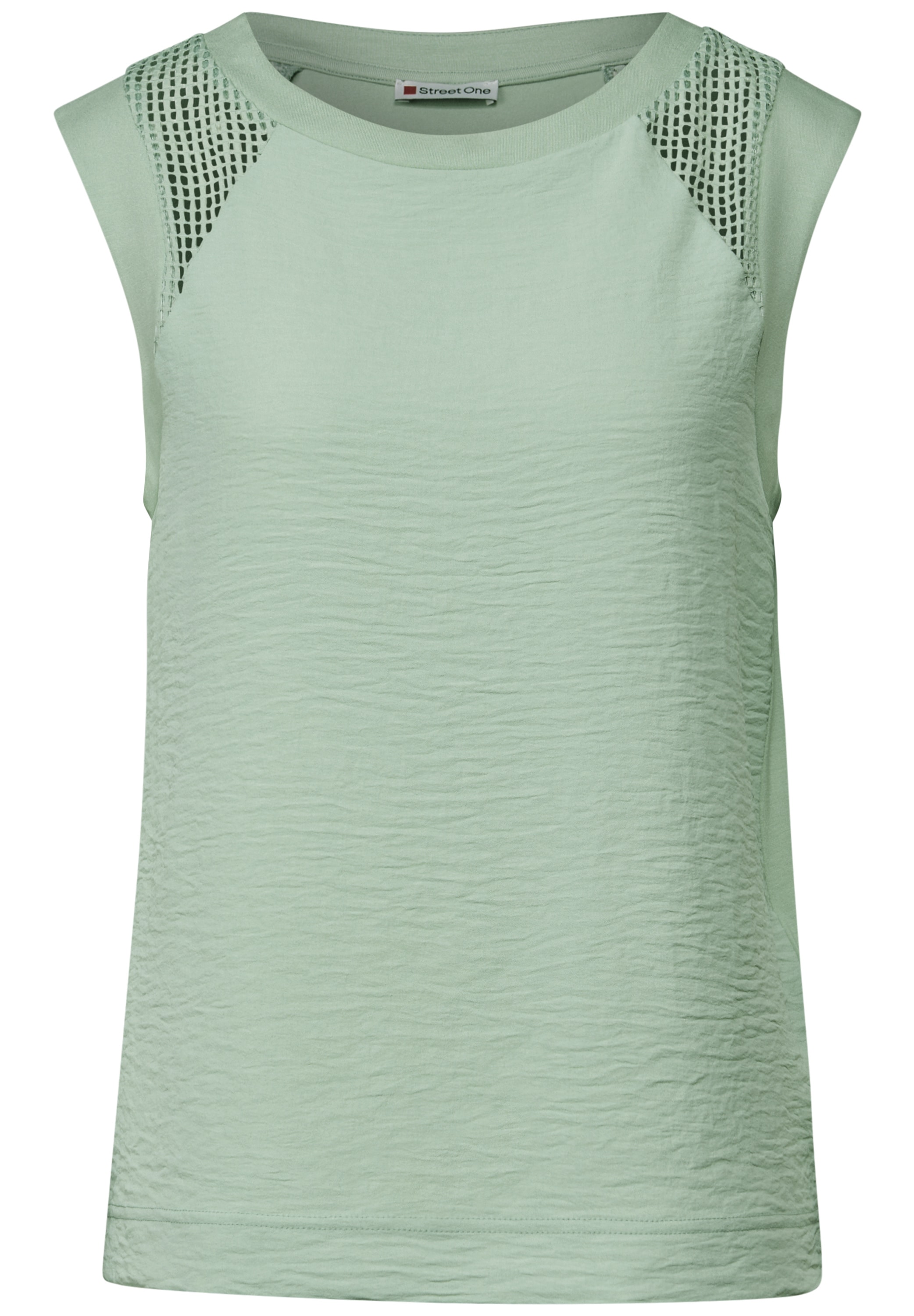 STREET ONE Shirttop, mit Mesh-Details