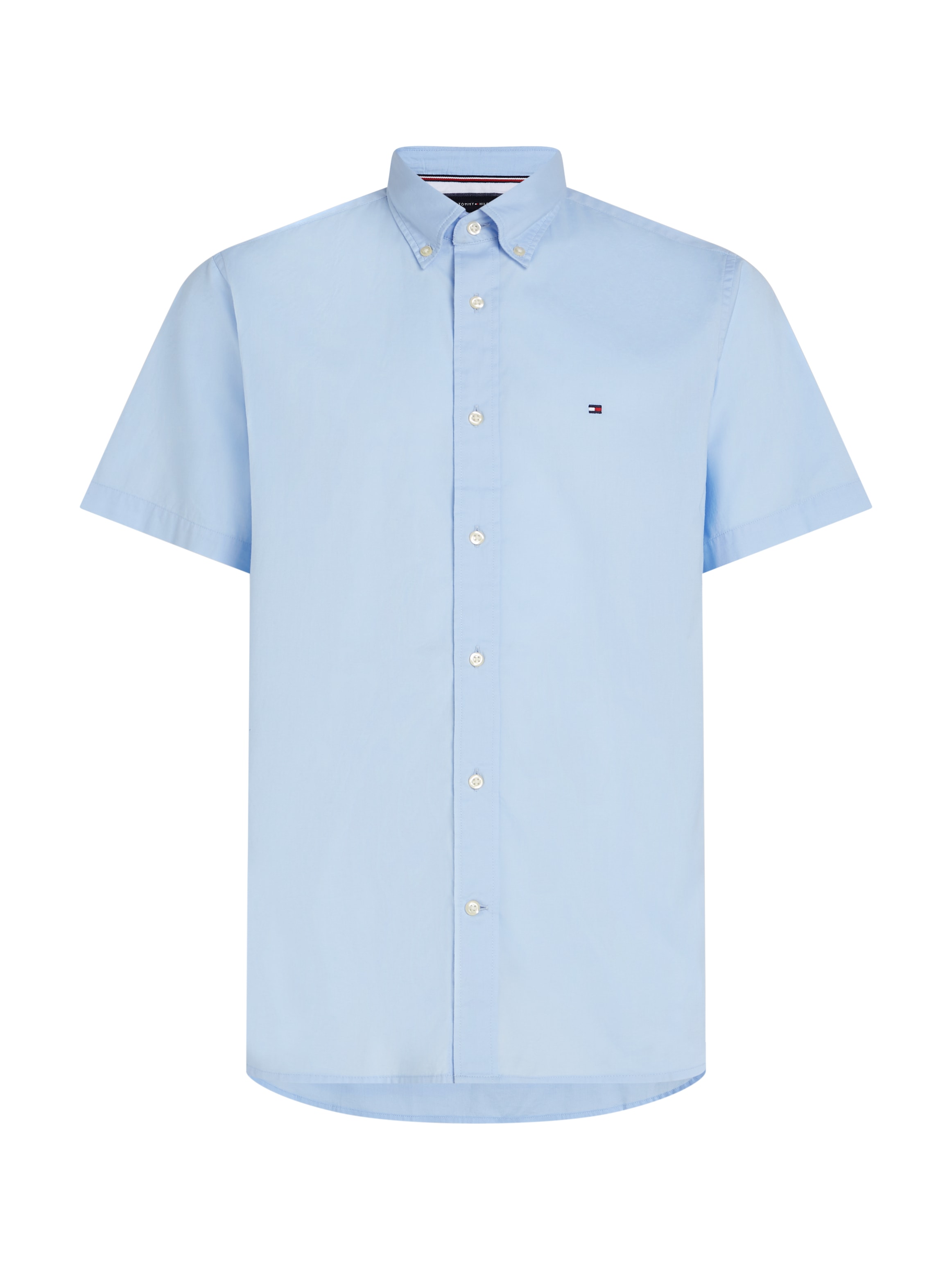 Tommy Hilfiger Kurzarmhemd »FLEX POPLIN RF SHIRT S/S«, mit Hemdblusenkragen