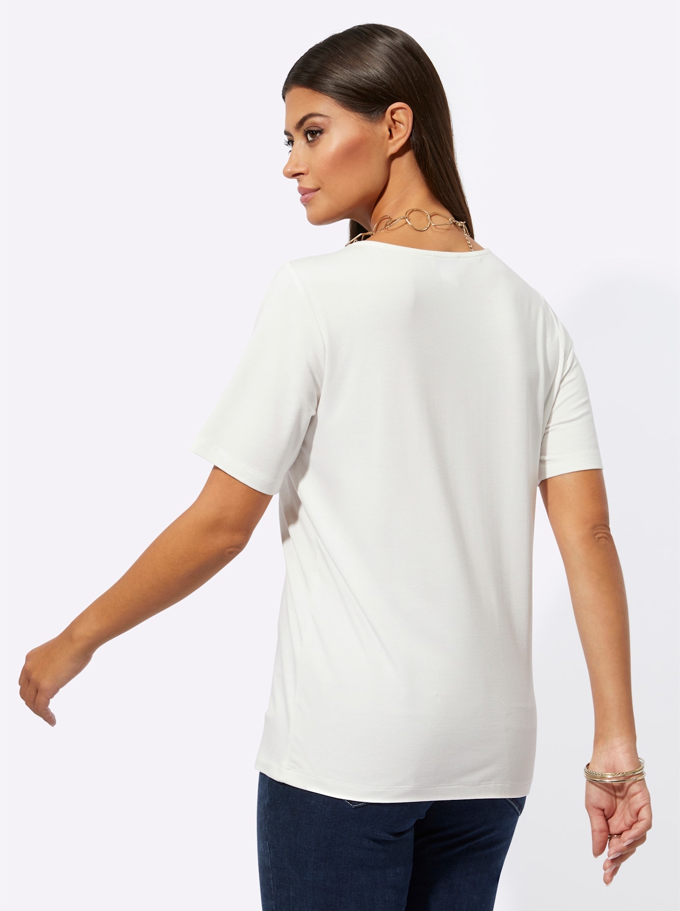 creation L Rundhalsshirt »Shirt«, (1 tlg.)
