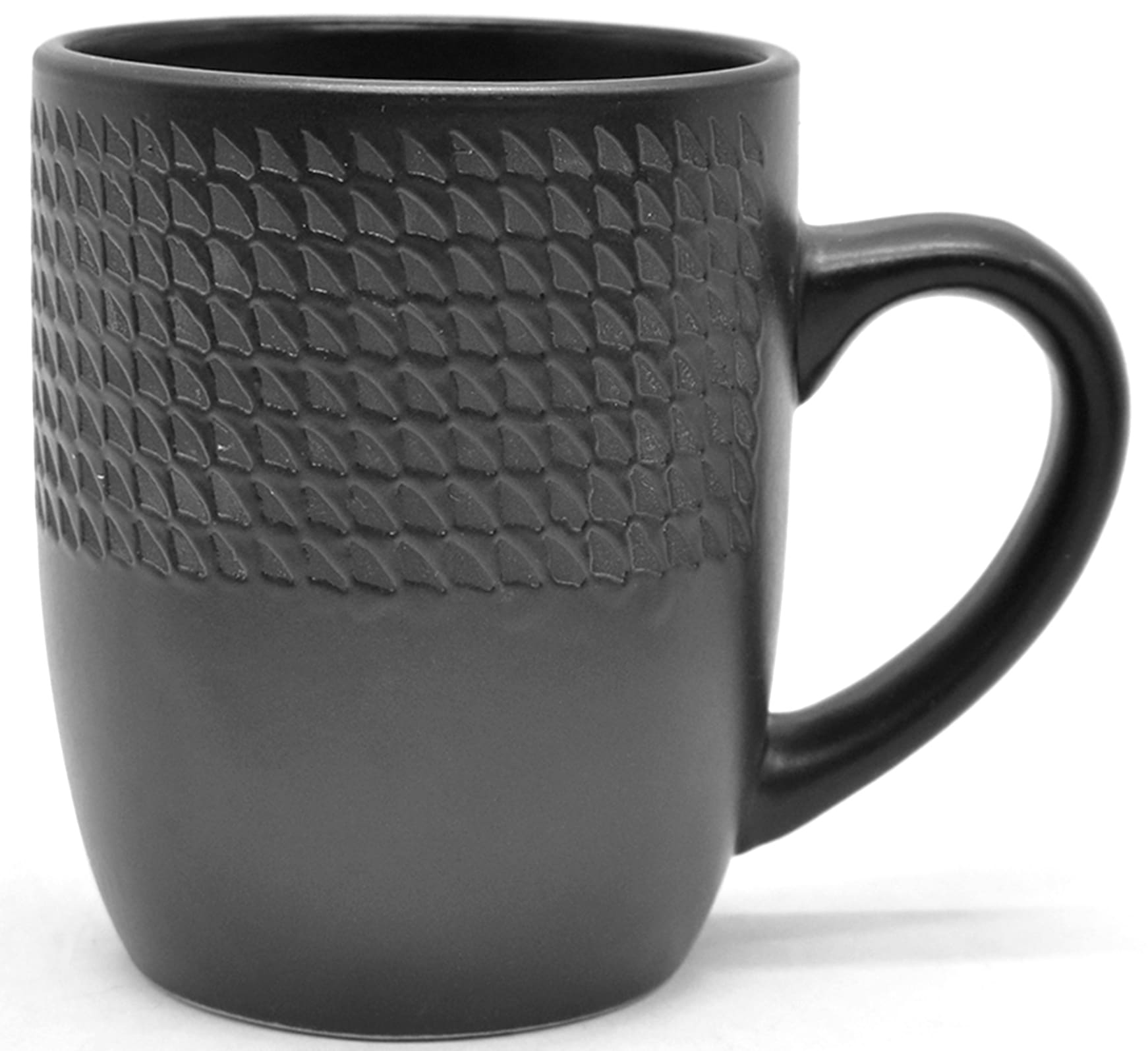 ECHTWERK Kombiservice »"BlackStyle", Schwarz« Stilvolles Geschirrset mit markanter Struktur, hochwertige Stoneware