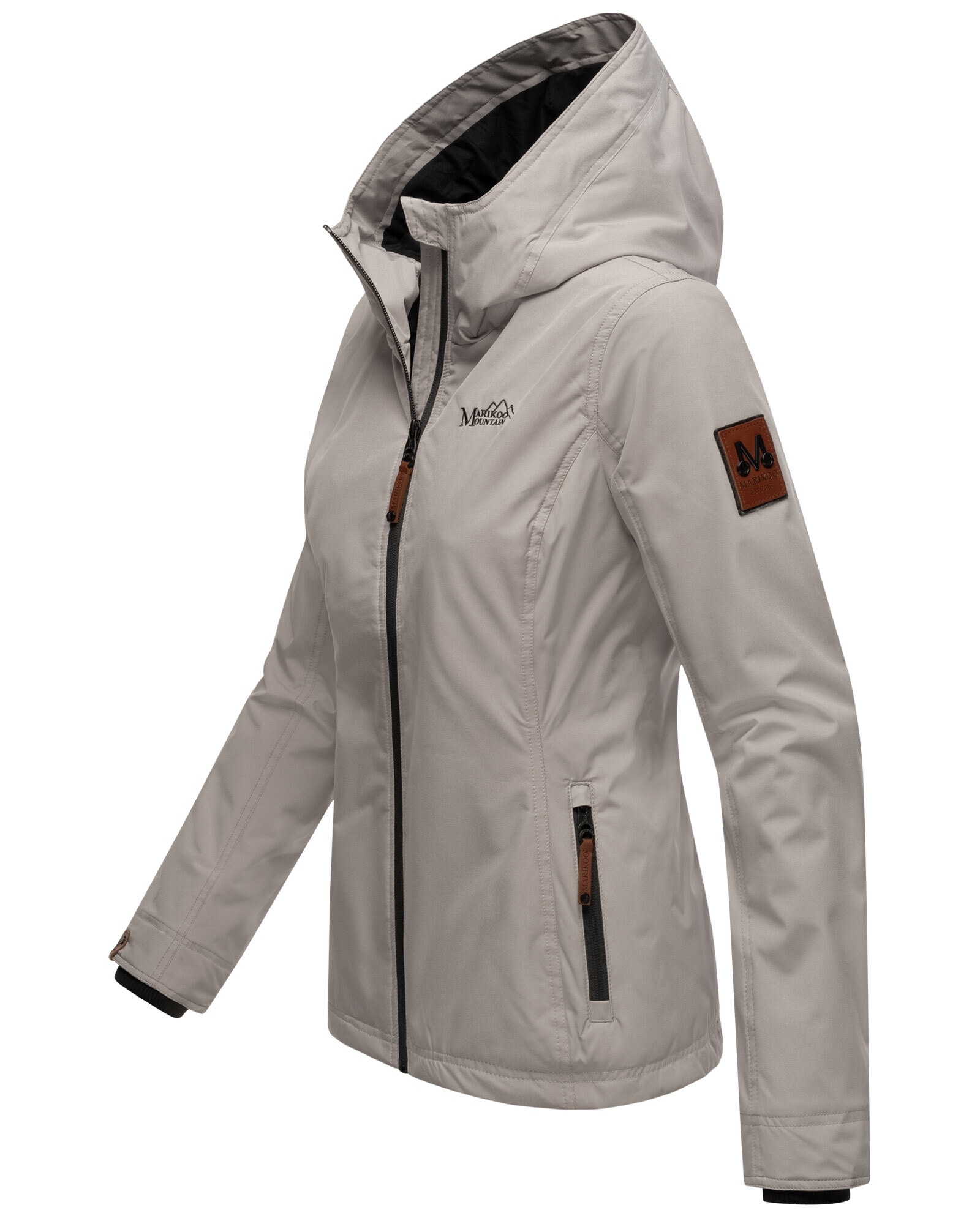 | mit online Übergangsjacke kaufen BAUR »Brombeere«, sportliche Outdoorjacke Marikoo Kapuze