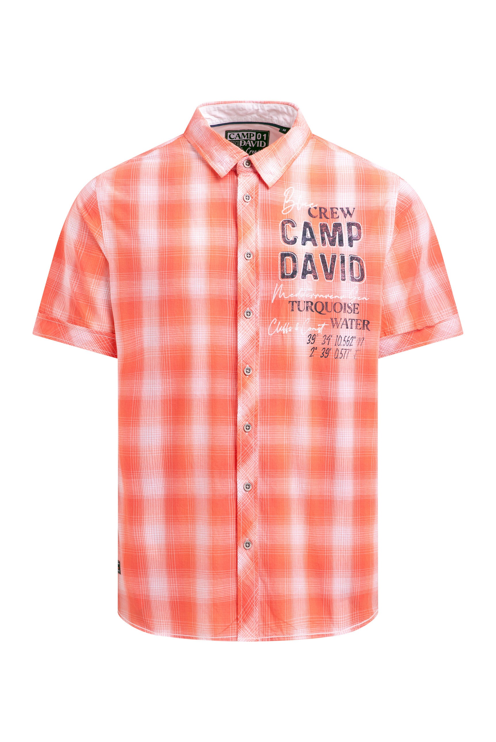 CAMP DAVID Kurzarmhemd aus Baumwolle