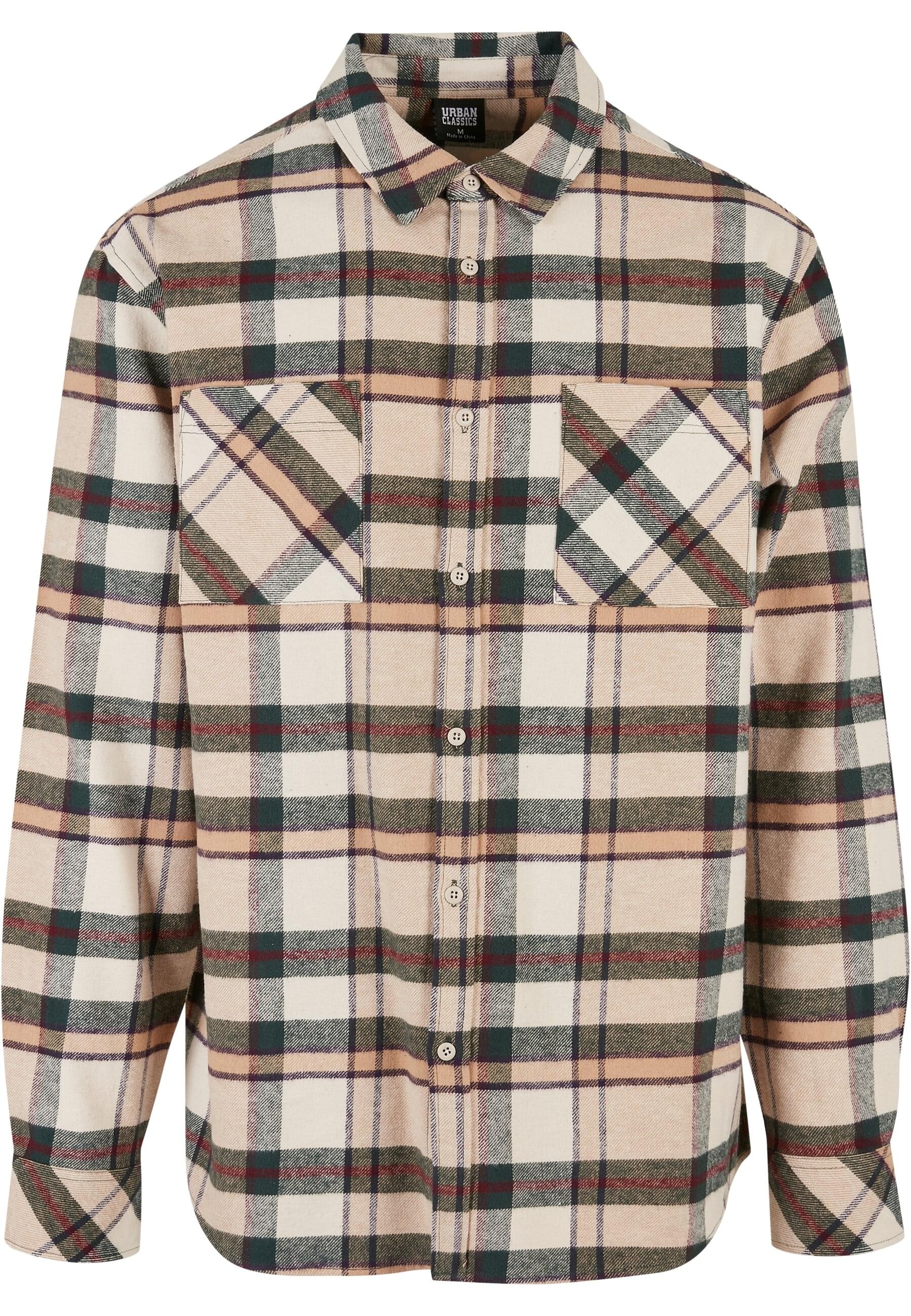 URBAN CLASSICS Langarmhemd "Urban Classics Herren Checked Mountain Shirt", günstig online kaufen