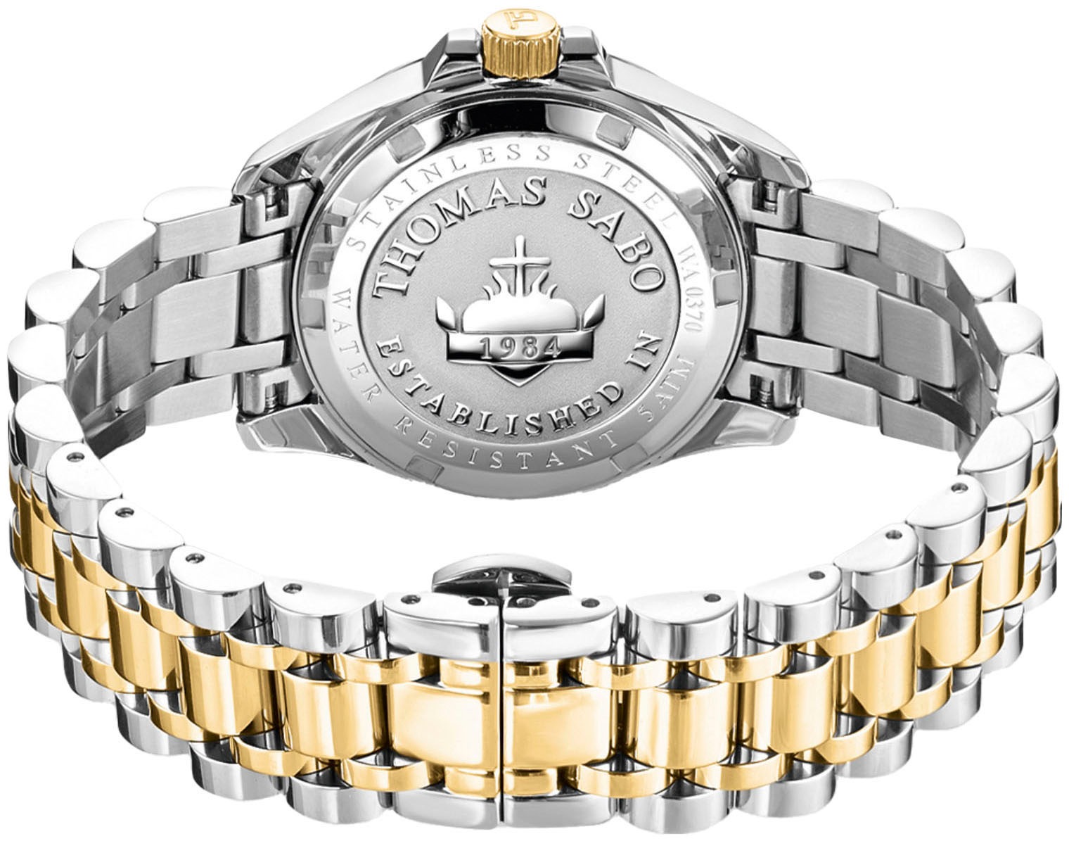 THOMAS SABO Quarzuhr »DIVINE«, Armbanduhr, Damenuhr, Datum, Mineralglas mit Saphirbeschichtung