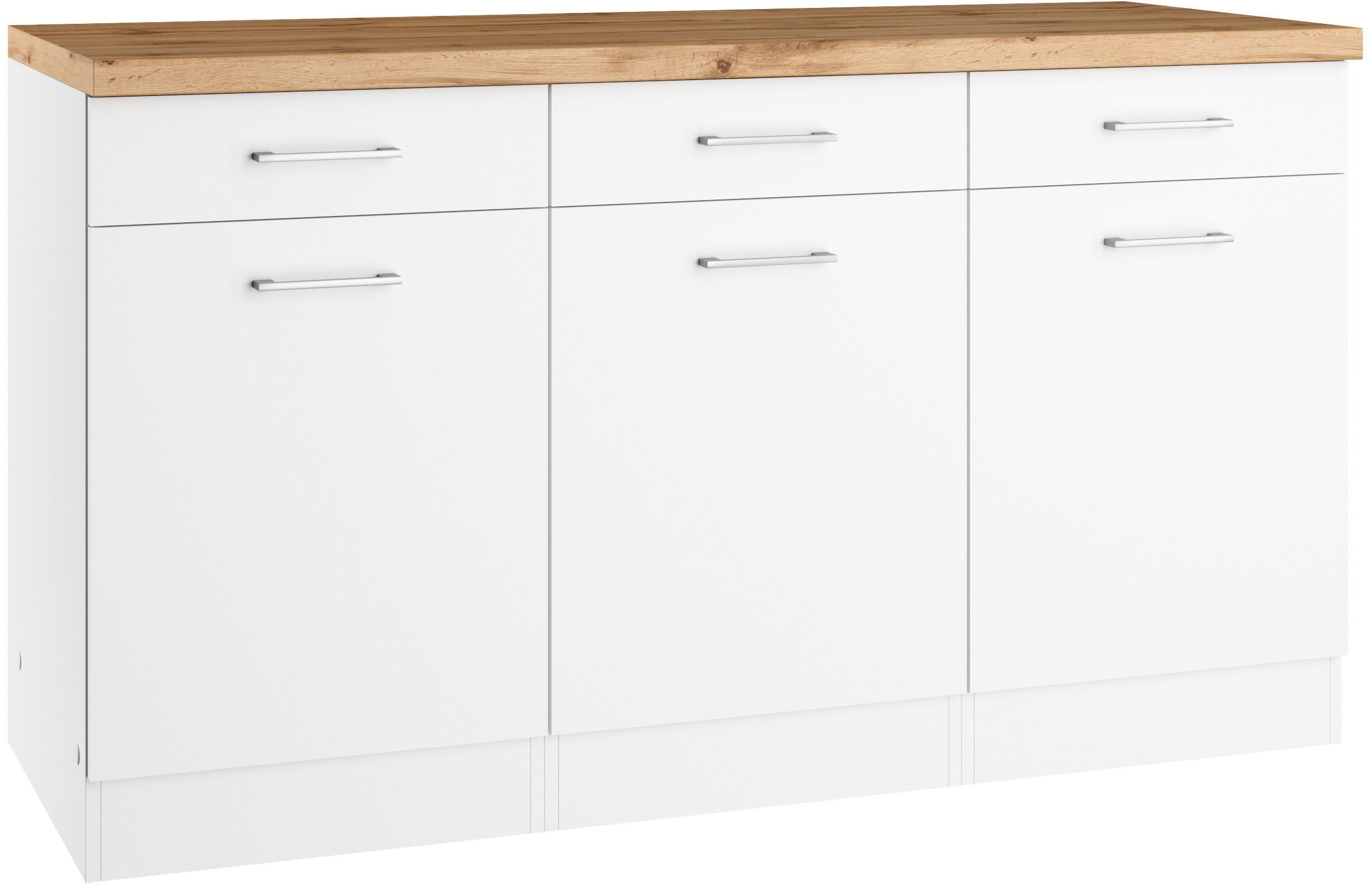 KOCHSTATION "KS-Milan" Unterschrank 150 cm, matte oder hochglänzende Fronten