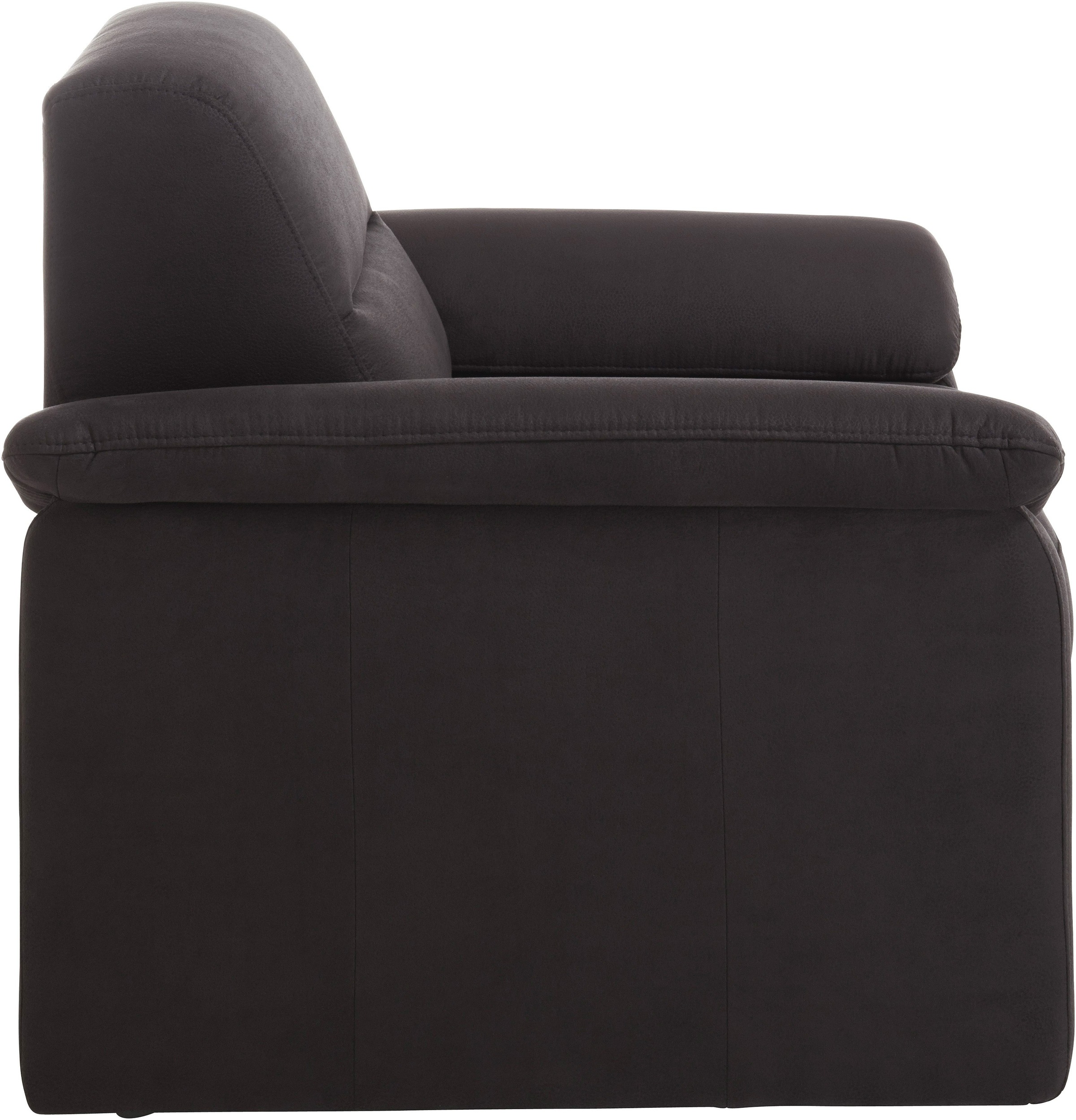 Sessel SIT & MORE "Ascara", grau (anthrazit), B:97cm H:85cm T:92cm, Softlux-Kunstleder;NaturLeder;Luxus-Microfaser ALTARA NUBUCK (100% Polyester), Sessel, Sessel, inklusive komfortablem Federkern 3