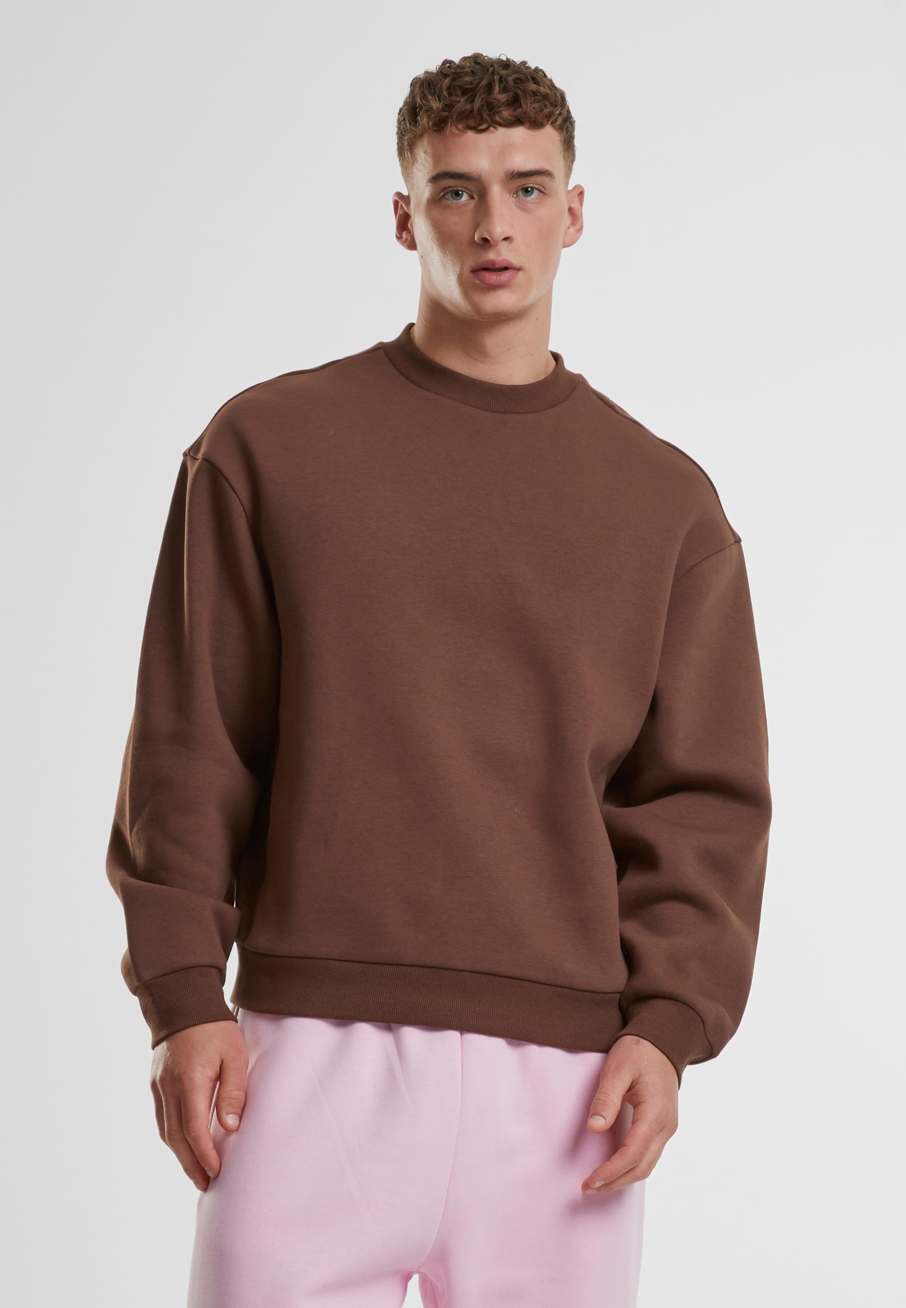 URBAN CLASSICS Rundhalspullover »Urban Classics Fluffy Crewneck«, (1 tlg.)