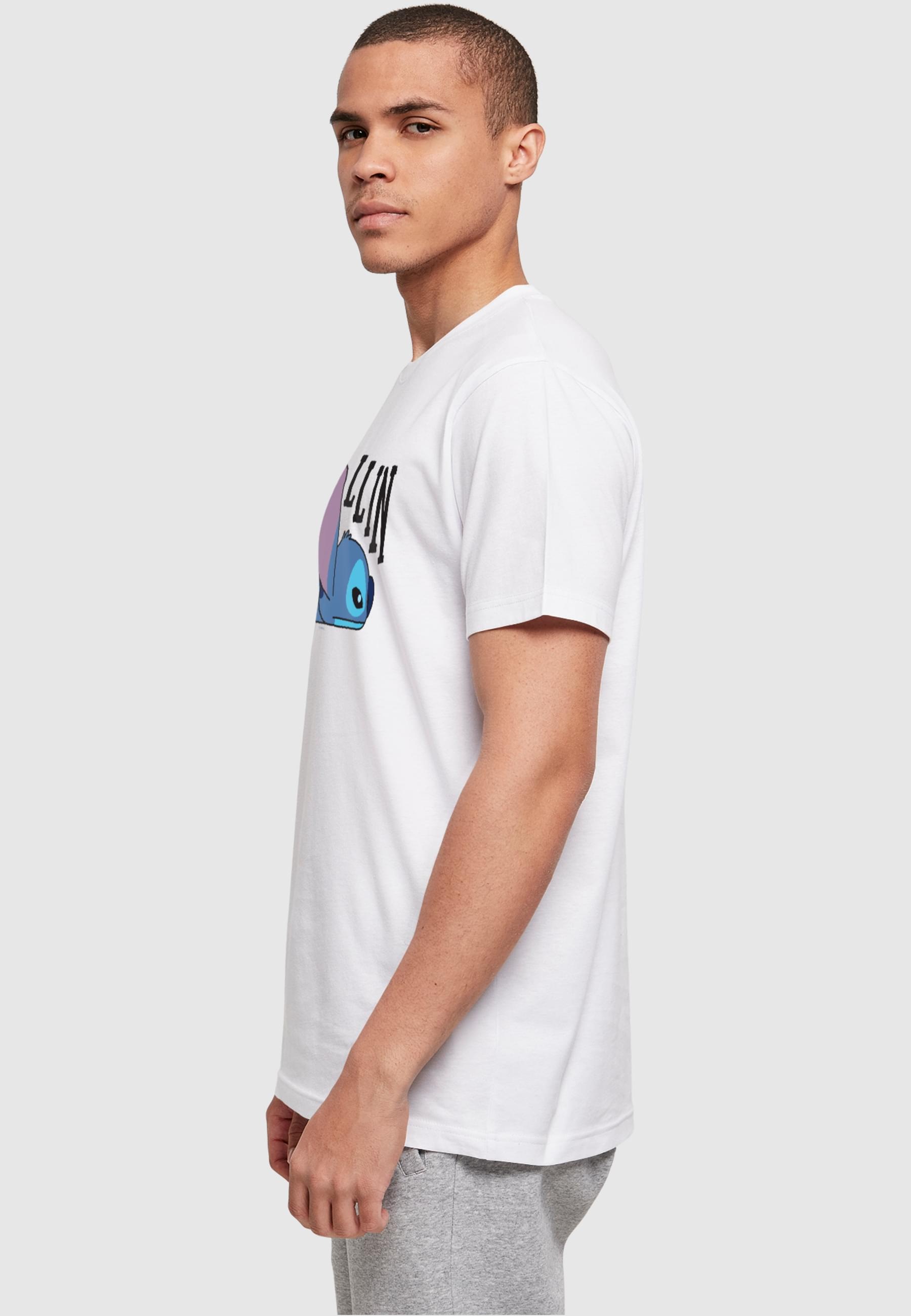 ABSOLUTE CULT T-Shirt »ABSOLUTE CULT Herren Lilo And Stitch - Chillin T-Shirt«, (1 tlg.)
