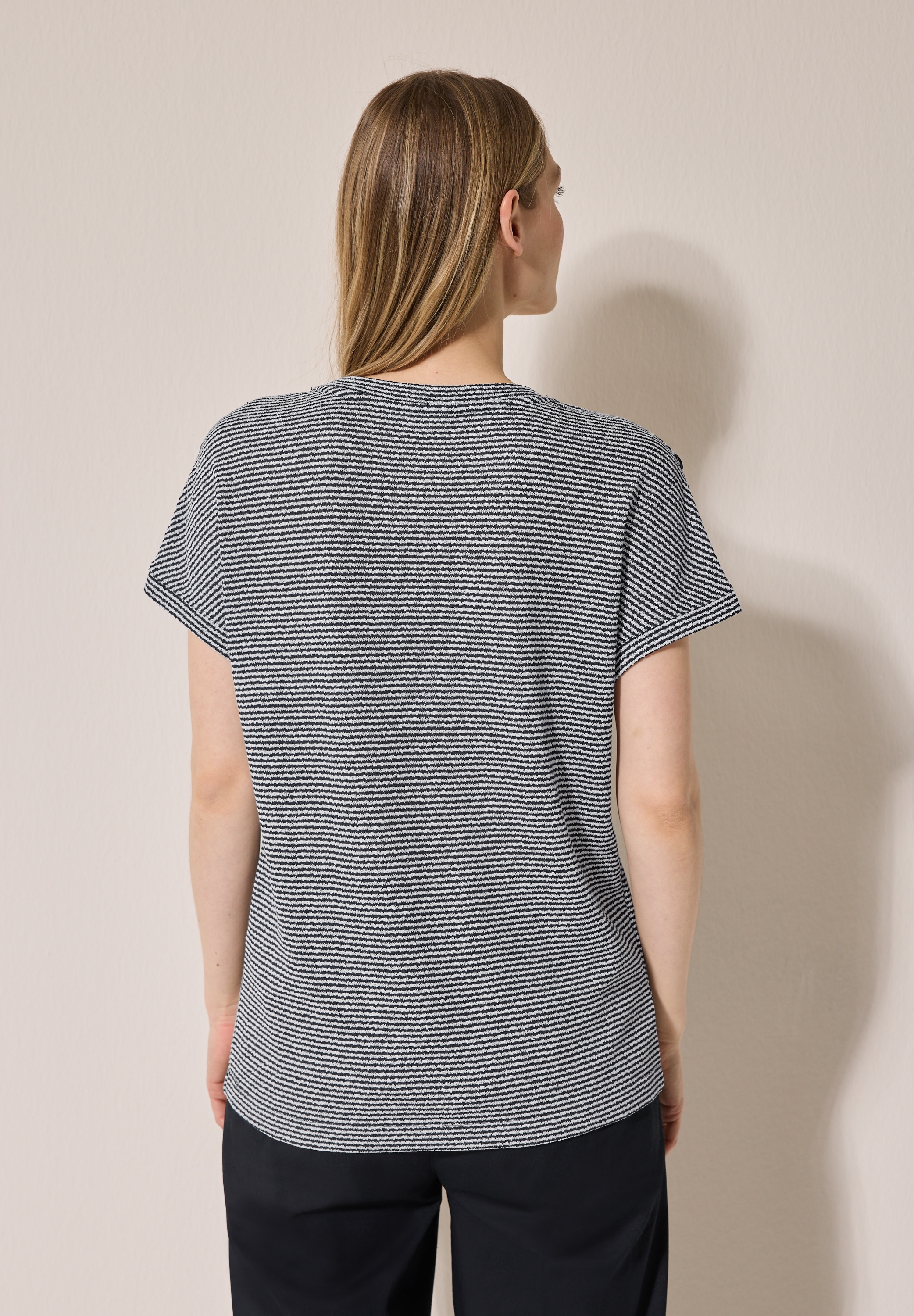Cecil T-Shirt, aus softem Materialmix
