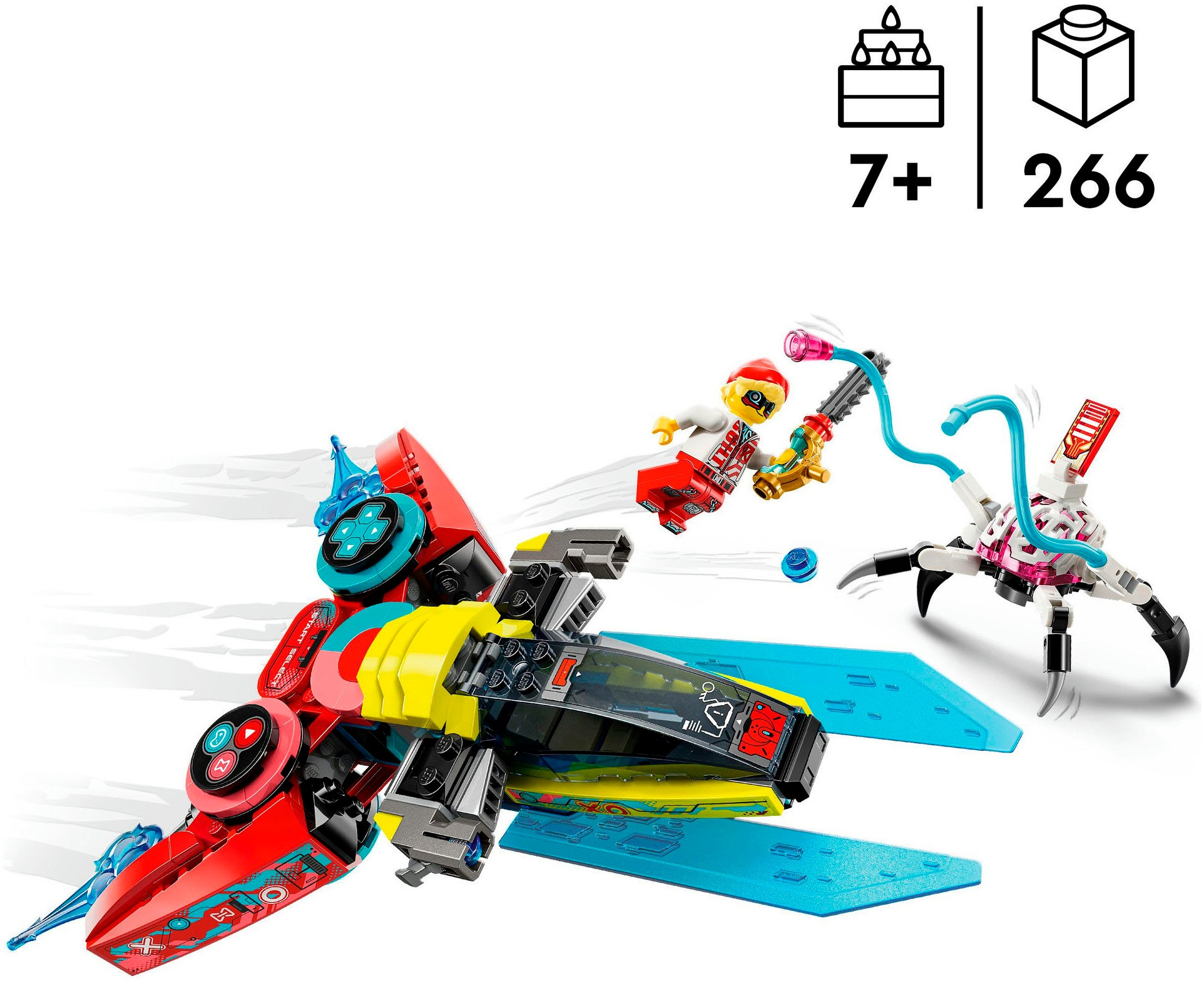 LEGO® Konstruktionsspielsteine »Coopers fliegender Videospiel-Controller (71489), LEGO DREAMZzz«, (266 St.), Made in Europe