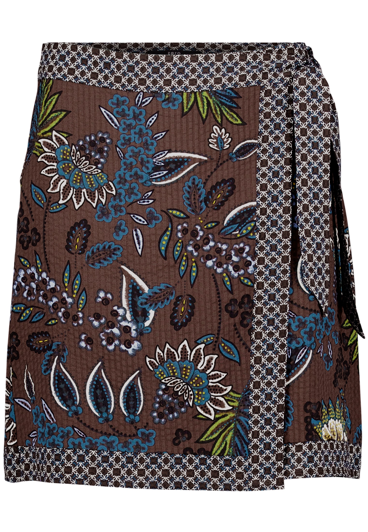 Zero Minirock »Damen mit Print.« Wickel-Design