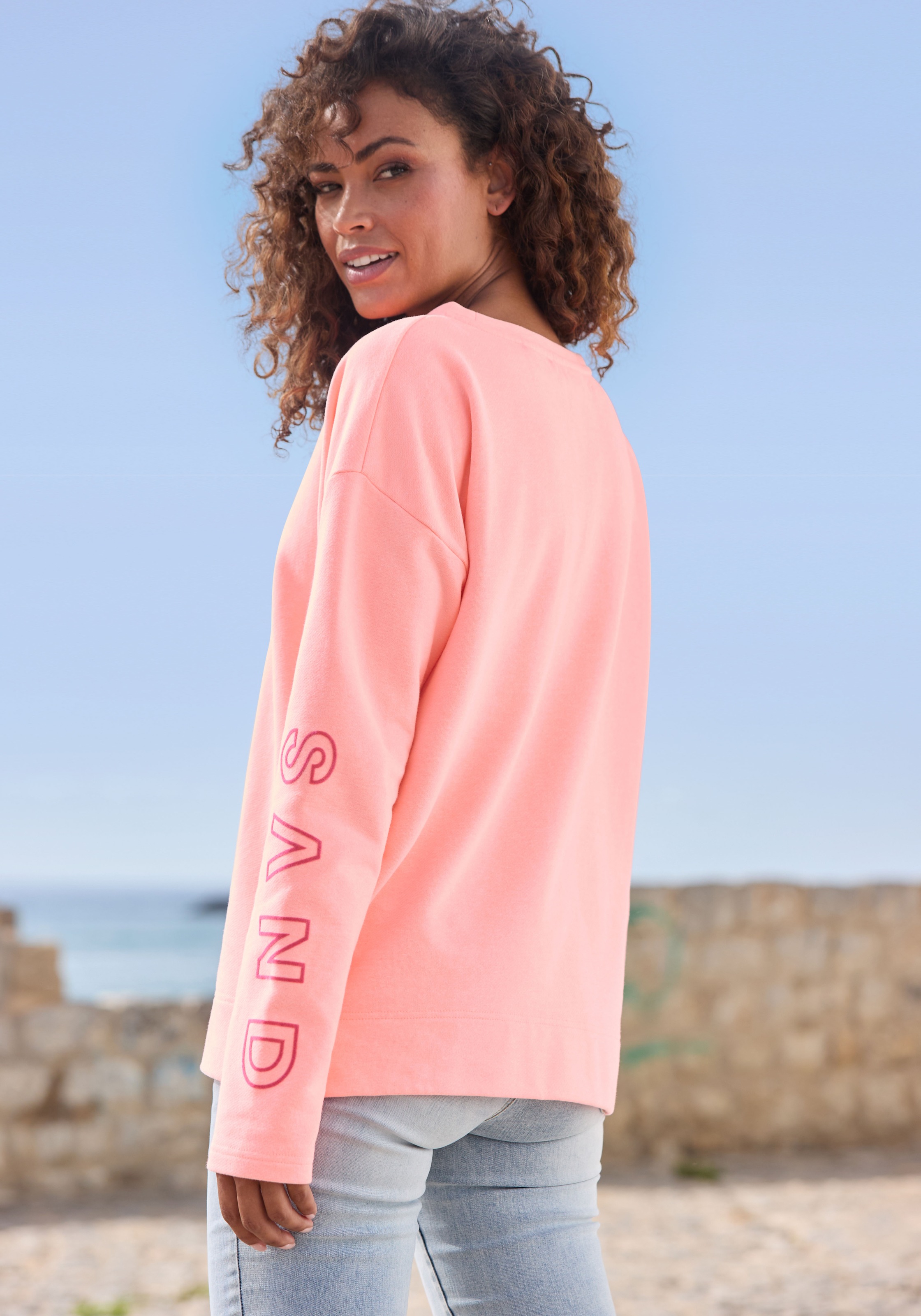 Thumbnail - Elbsand Sweatshirt "Andra" mit Logoprint