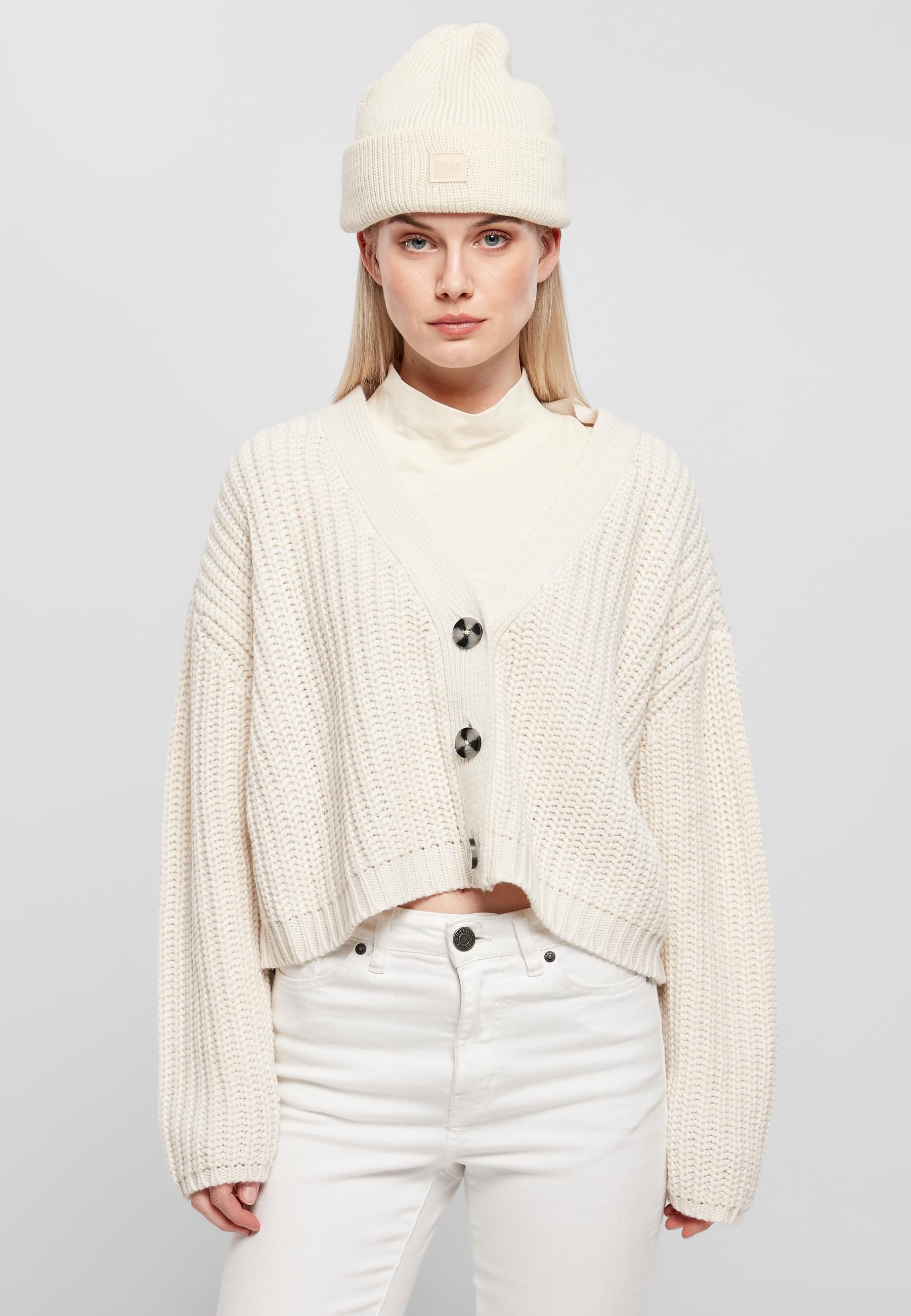URBAN CLASSICS Cardigan »Urban Classics Damen Ladies Oversized Cardigan«