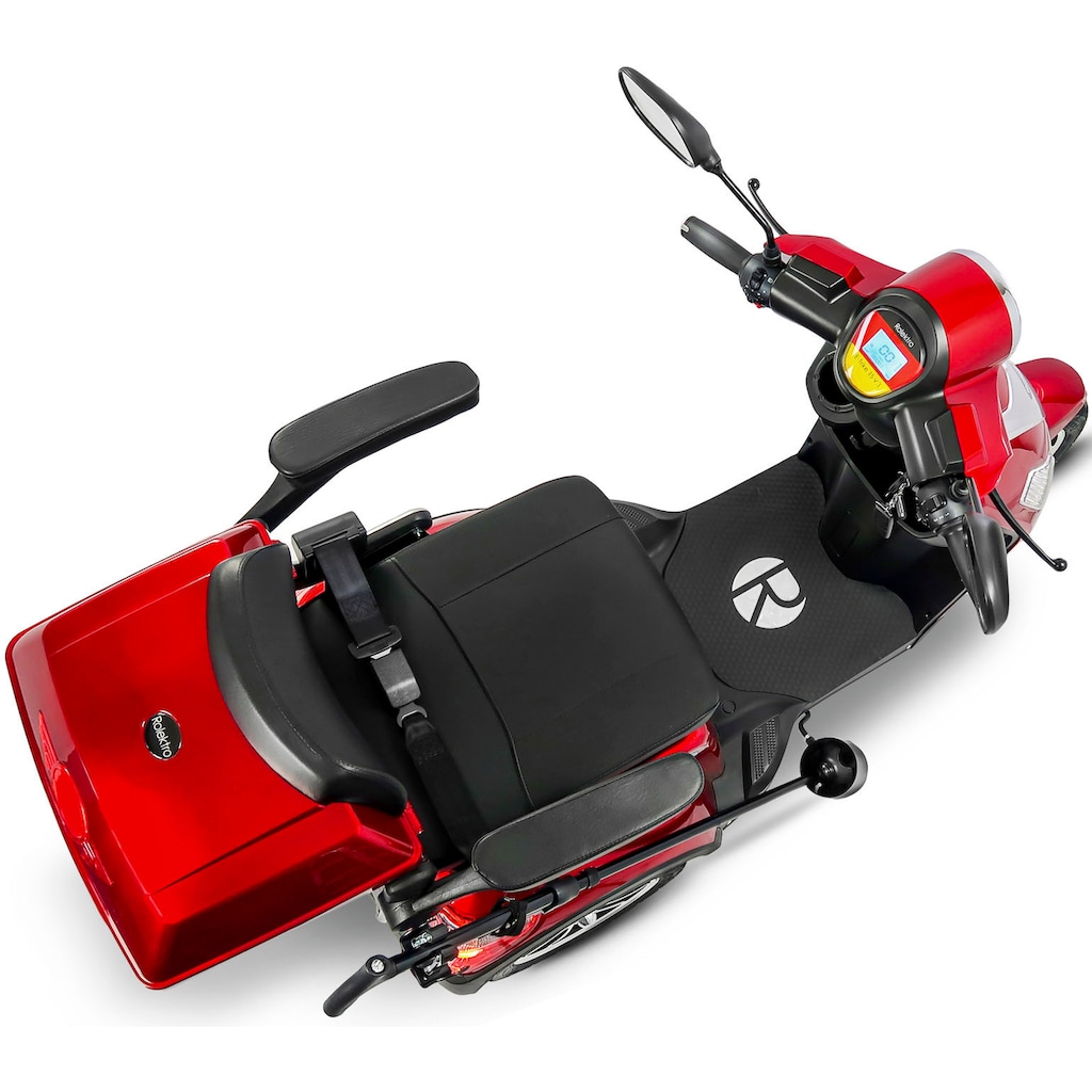 Rolektro Elektromobil »Rolektro E-Trike 15 V.3 Lithium«, 1000 W, 15 km/h, (mit Topcase)