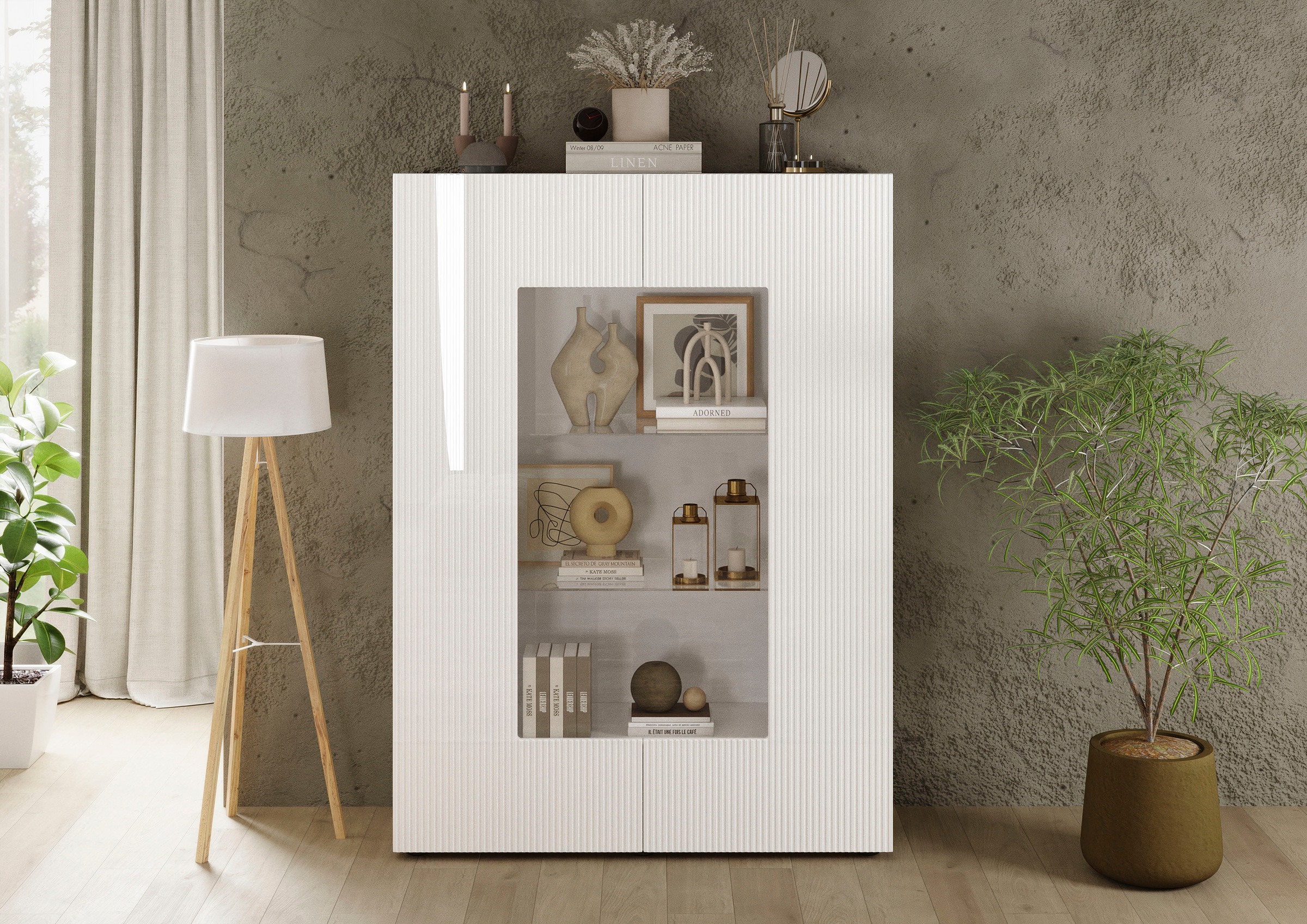 INOSIGN Vitrine "RIO, Höhe 166 cm, Hochschrank mit 2 Türen, Anrichte, Stand günstig online kaufen
