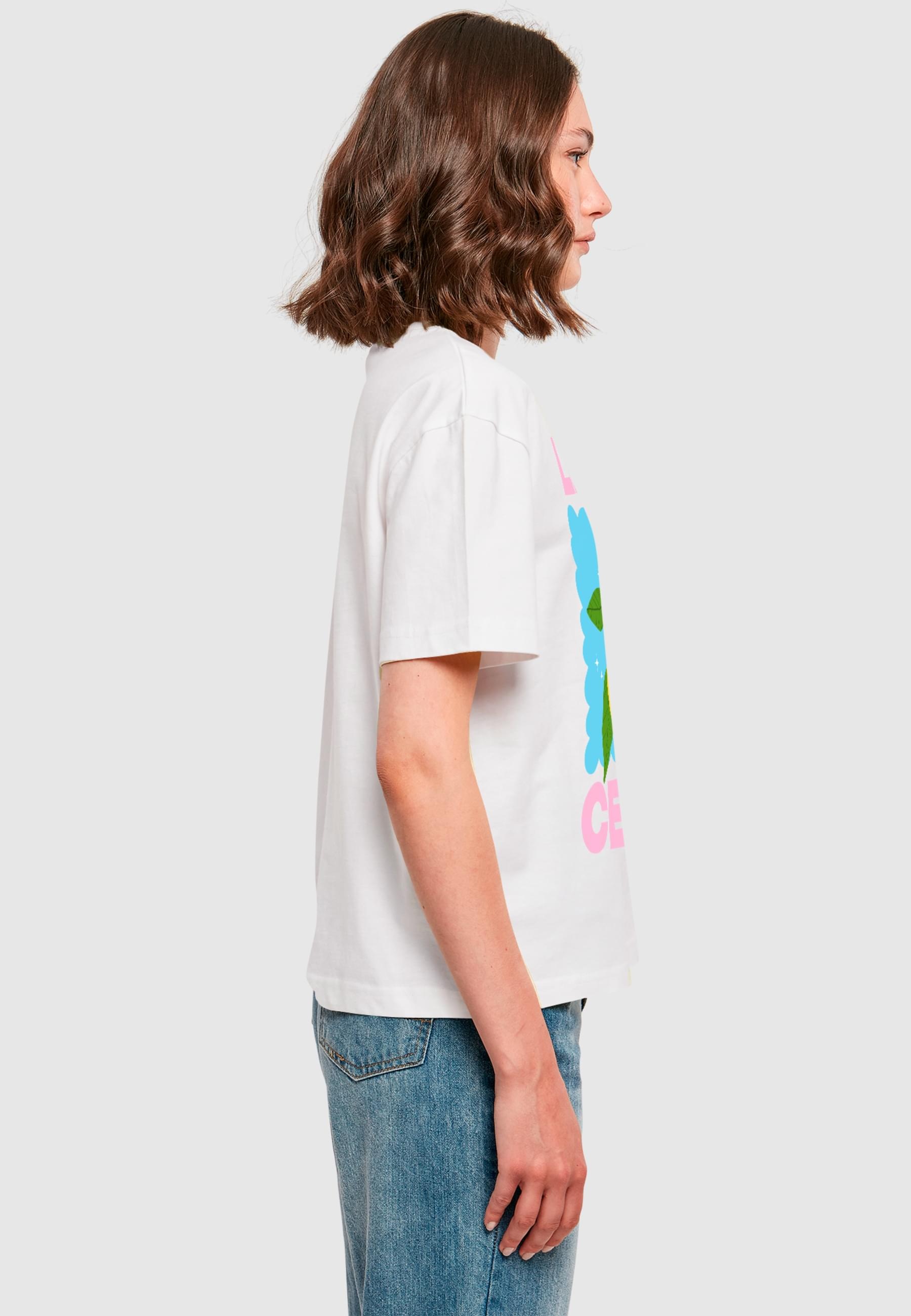Miss Tee T-Shirt »Miss Tee Damen Limon Cello Tee«, (1 tlg.)