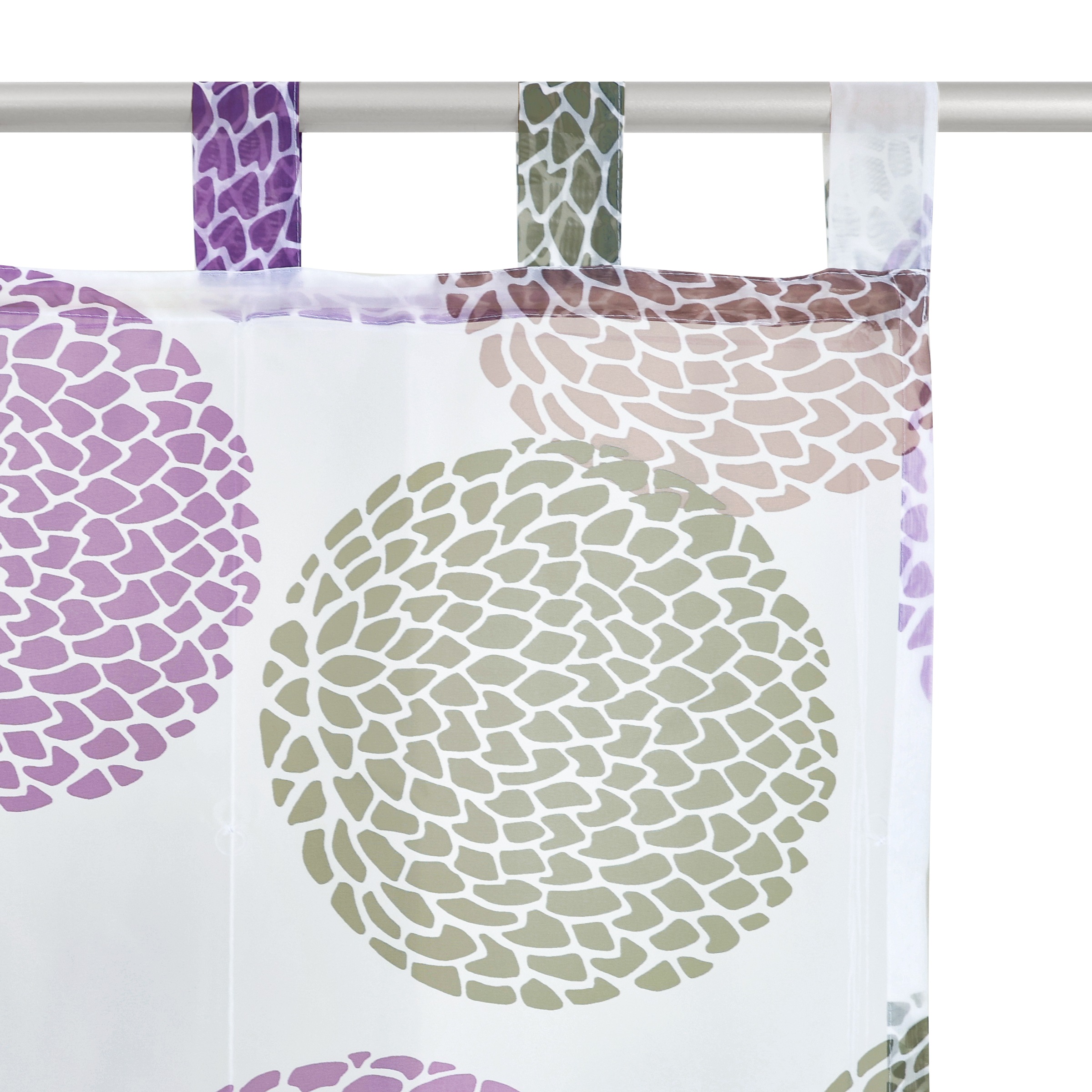 Thumbnail - my home Raffrollo "Belem" mit Schlaufen Transparent, Voile, Polyester